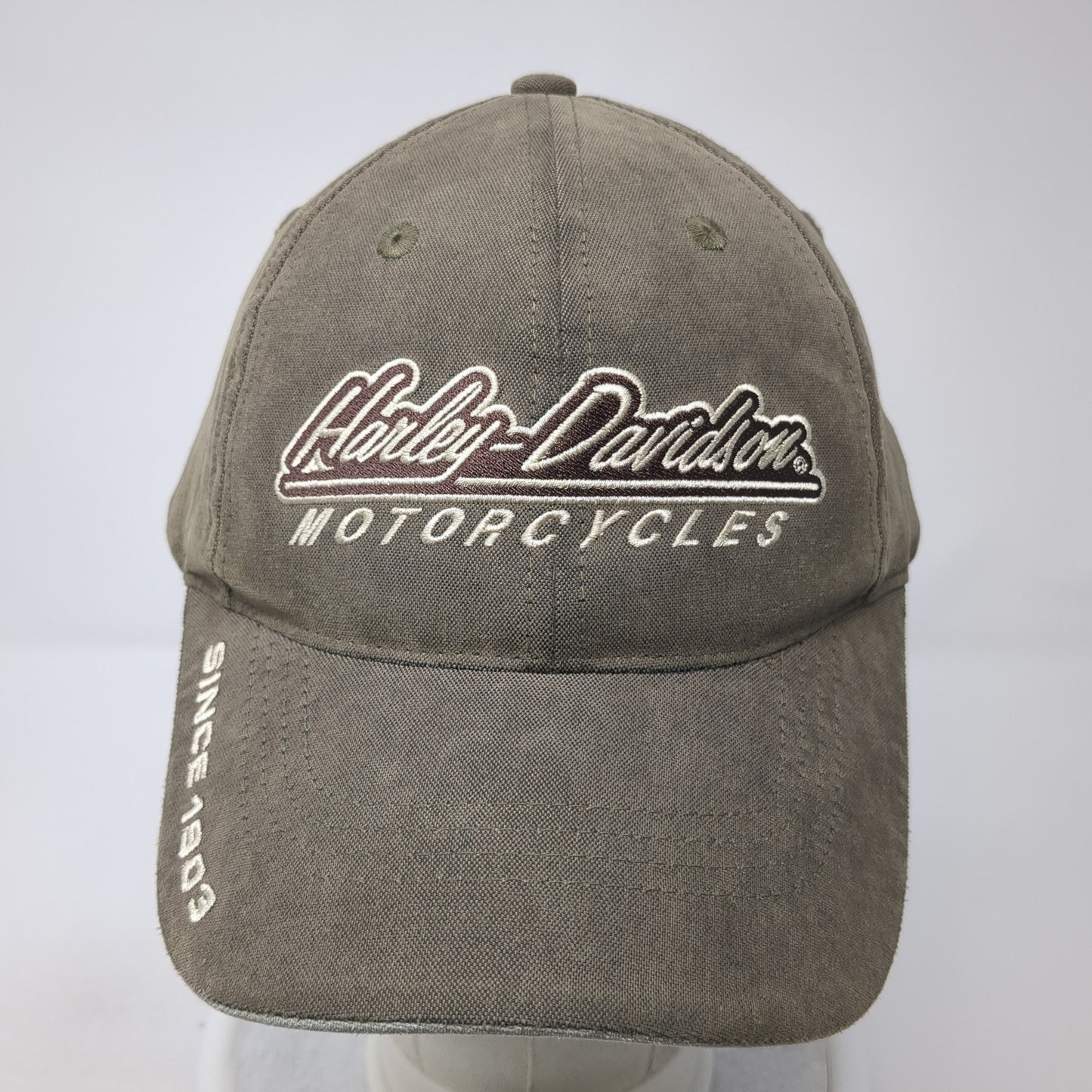 Harley-Davidson Motorcycles Strapback Hat Green One Size BoDo District