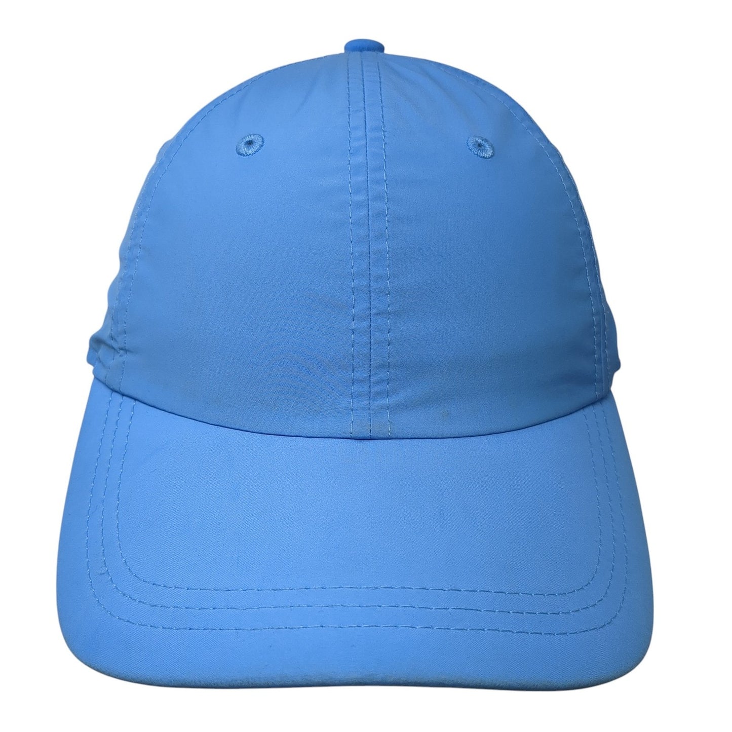 A New Day Strapback Hat Blue One Size Adjustable Solid 6 Panel Blank