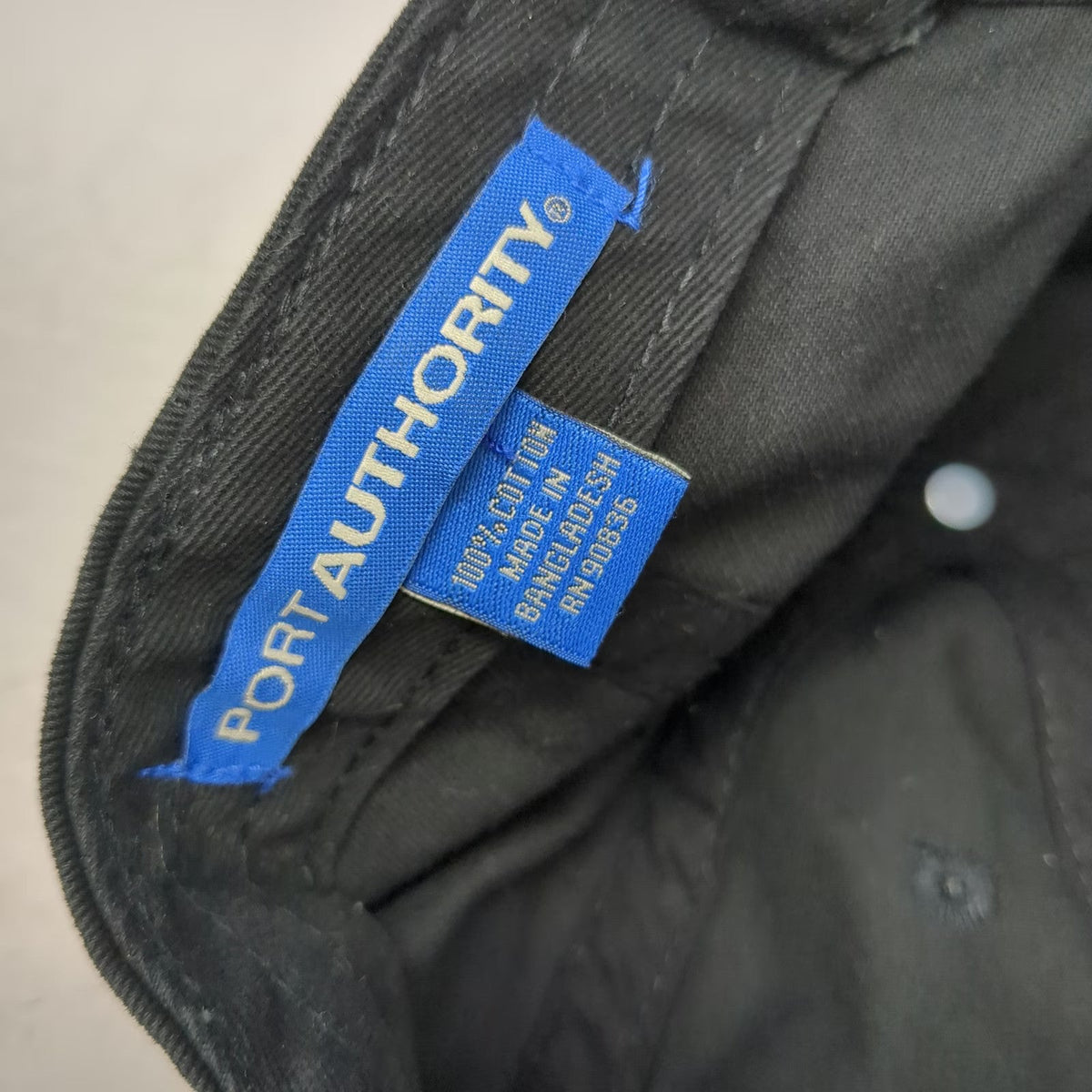 Port Authority Baseball Cap Black One Size Vail Valley Jet Center Strapback Hat
