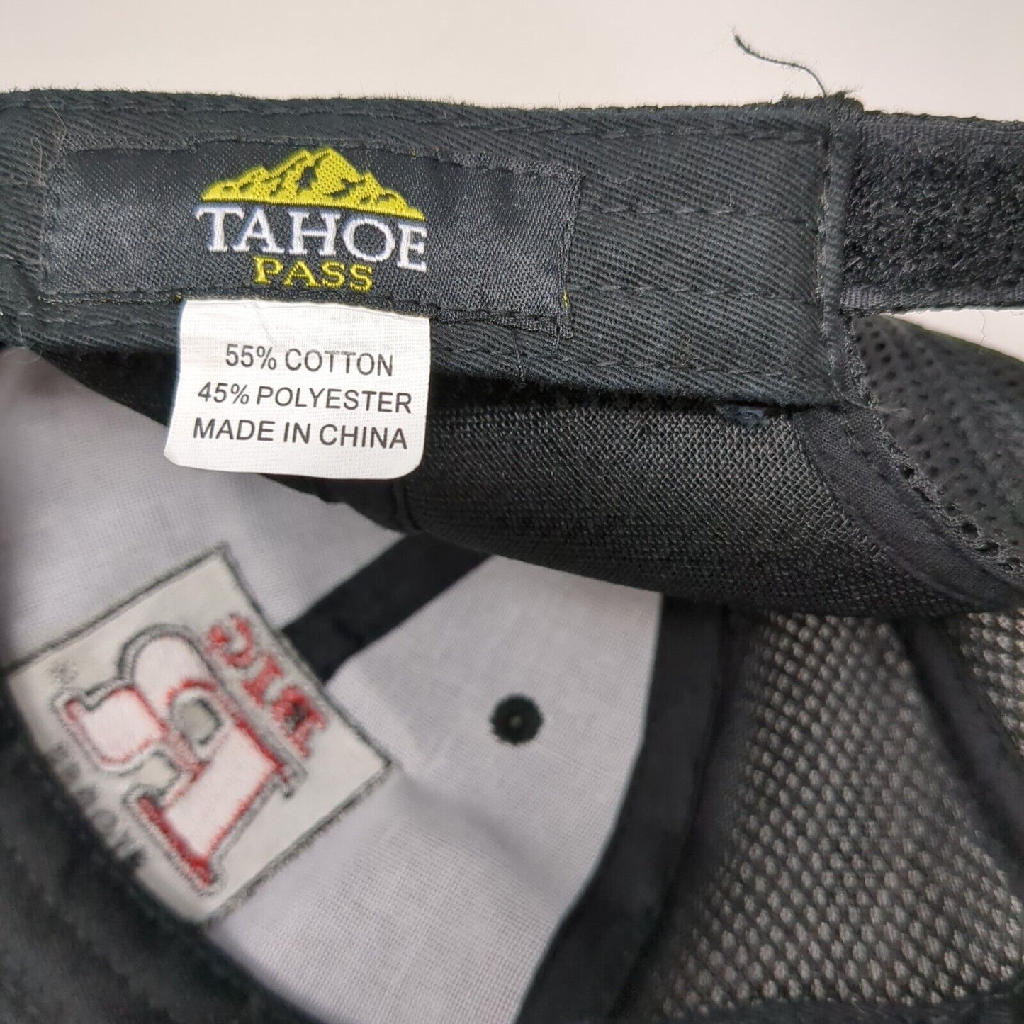 Big R Stores Strapback Mesh Back Hat Black OSFA Embroidered Tahoe Pass