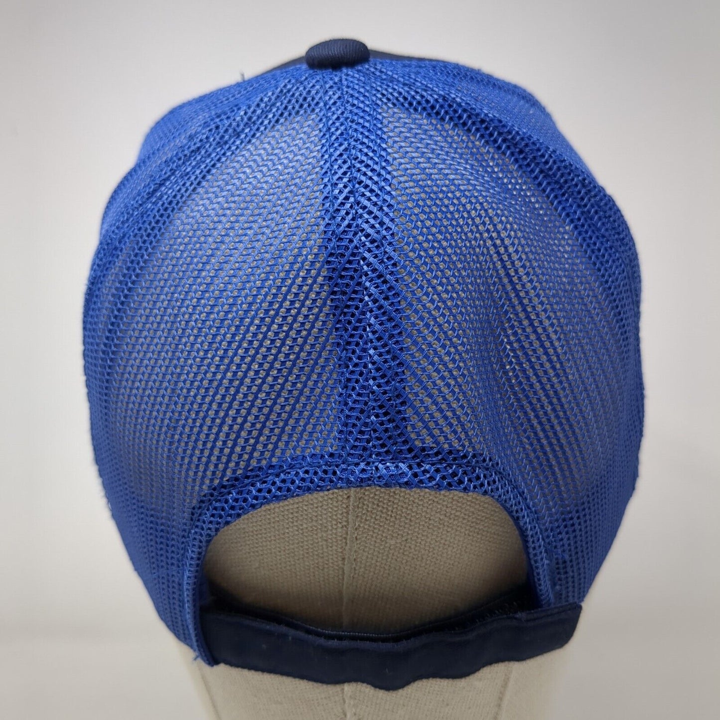 Corwin Ford Strapback Mesh Back Trucker Hat Blue One Size Embroidered
