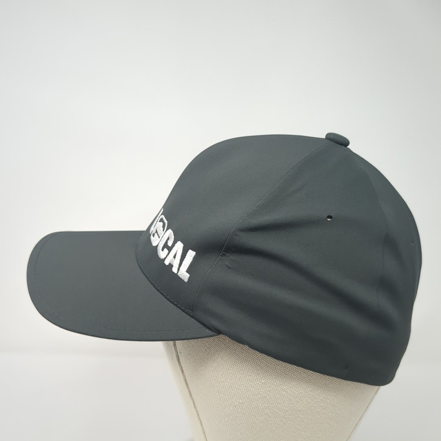 Local Fitted Hat Gray Medium Embroidered Flexfit Delta Solid Outdoor
