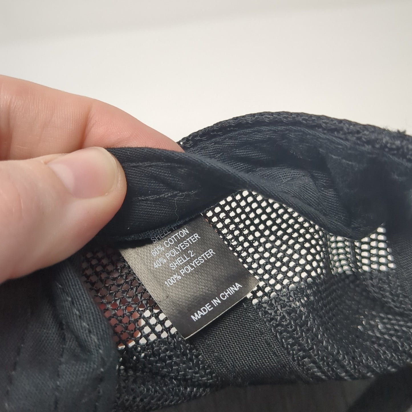 ICS Snapback Mesh Back Trucker Hat Black One Size Solid Richardson