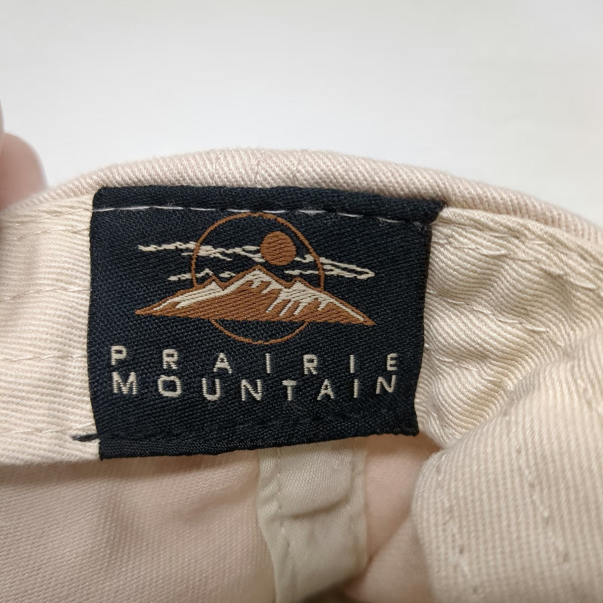 Prairie Mountain NASA Baseball Cap Beige One Size Slideback Cotton Meatball Hat