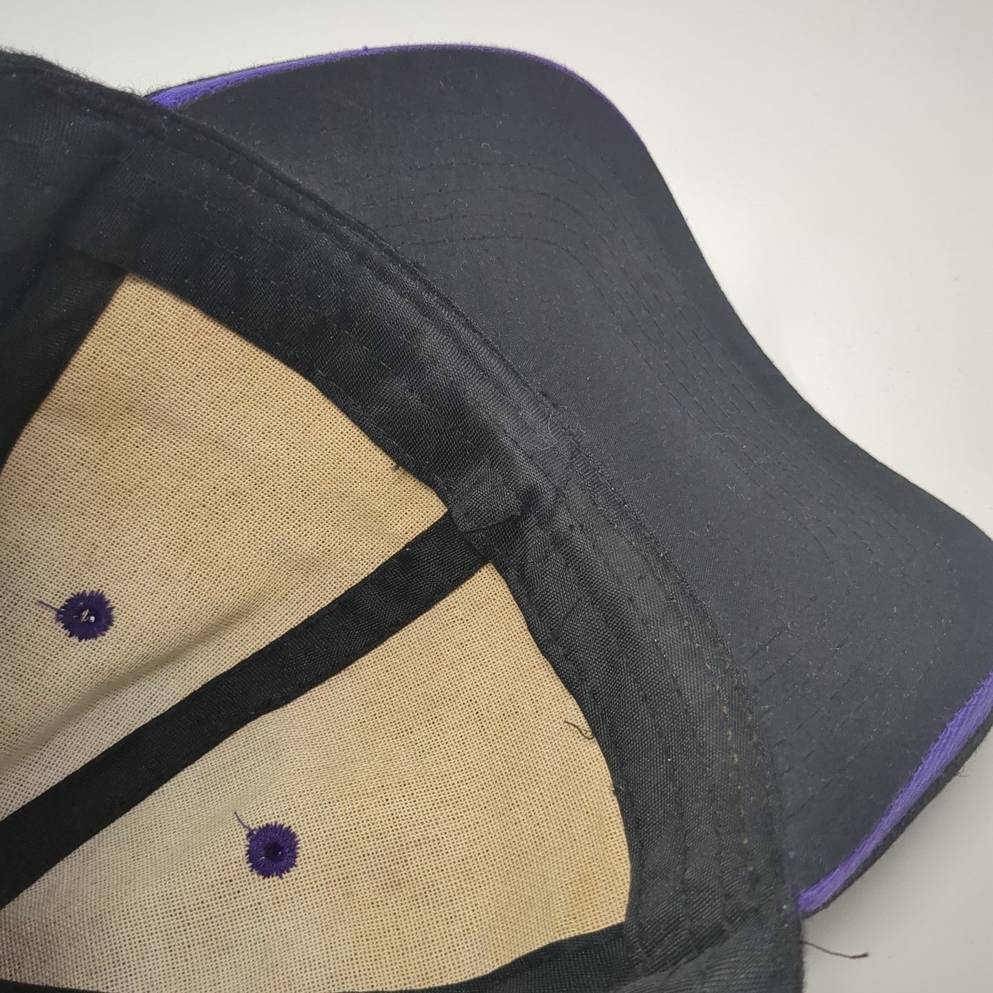 Unbranded Strapback Baseball Cap Black One Size Adjustable 6 Panel Blank