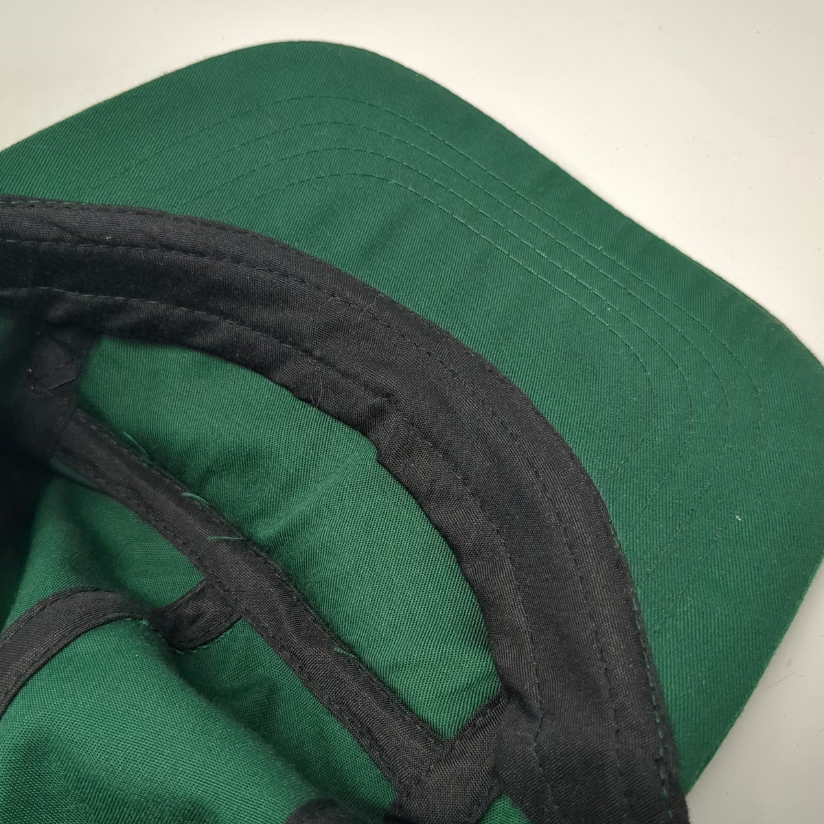 SISTA Embroidered 5 Panel Green Hat One Size Slideback Flat Bill Camper Cotton