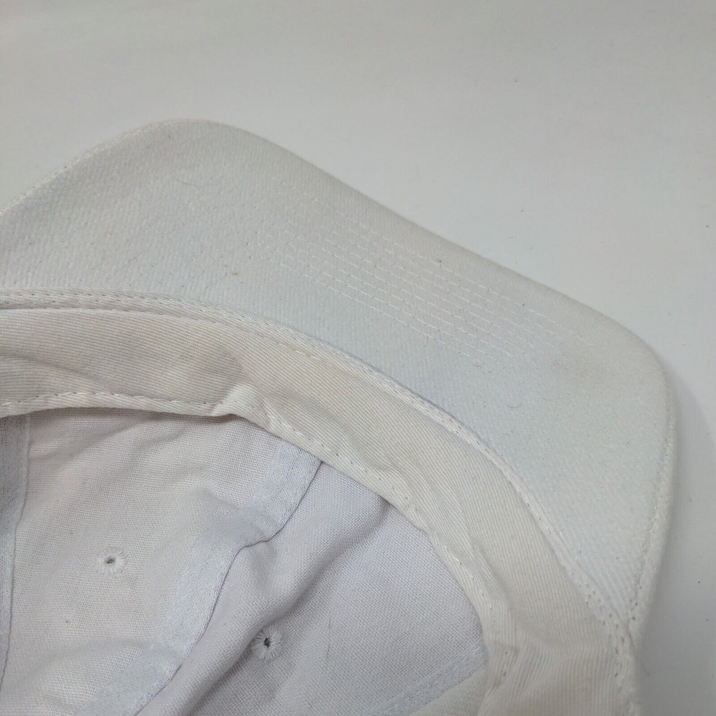 KC Snapback Hat Cream OSFA Adjustable Vented Holes 6 Panel Blank