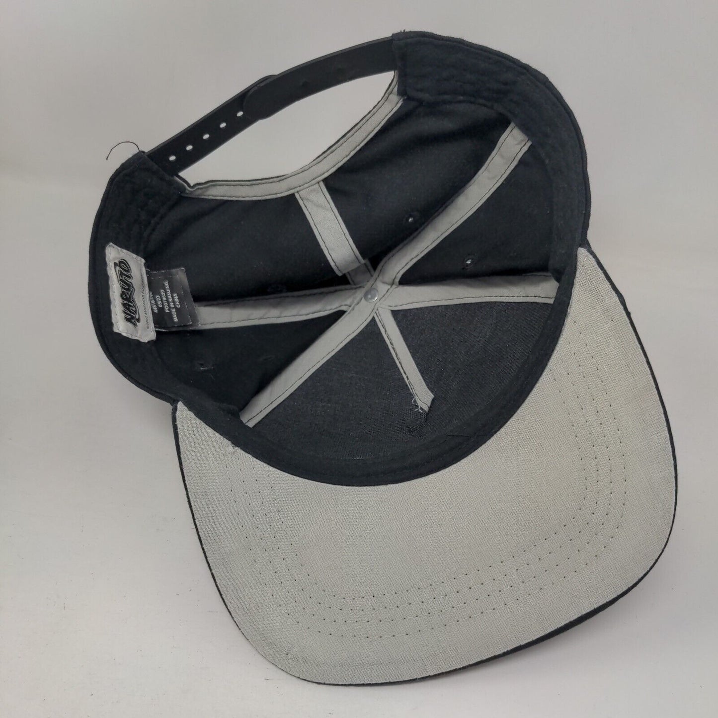 Naruto Snapback Hat Black Youth OSFM Adjustable Colorblock Vent Holes