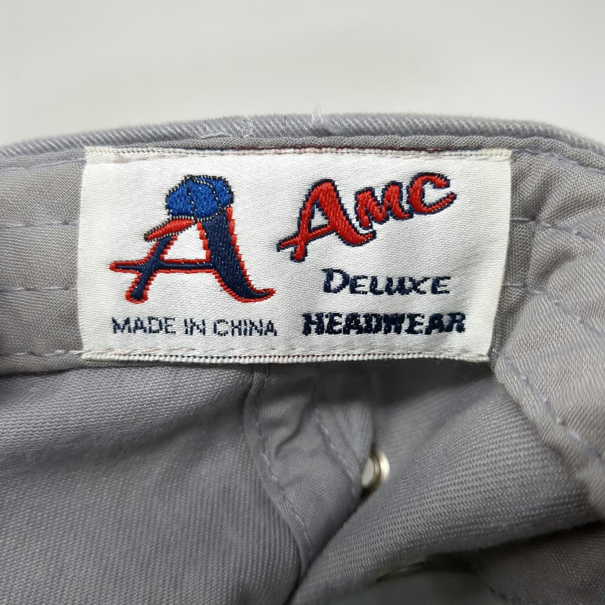 AMC Blue Flame Muffler Centers Logo Hat Gray One Size Baseball Cap Slideback