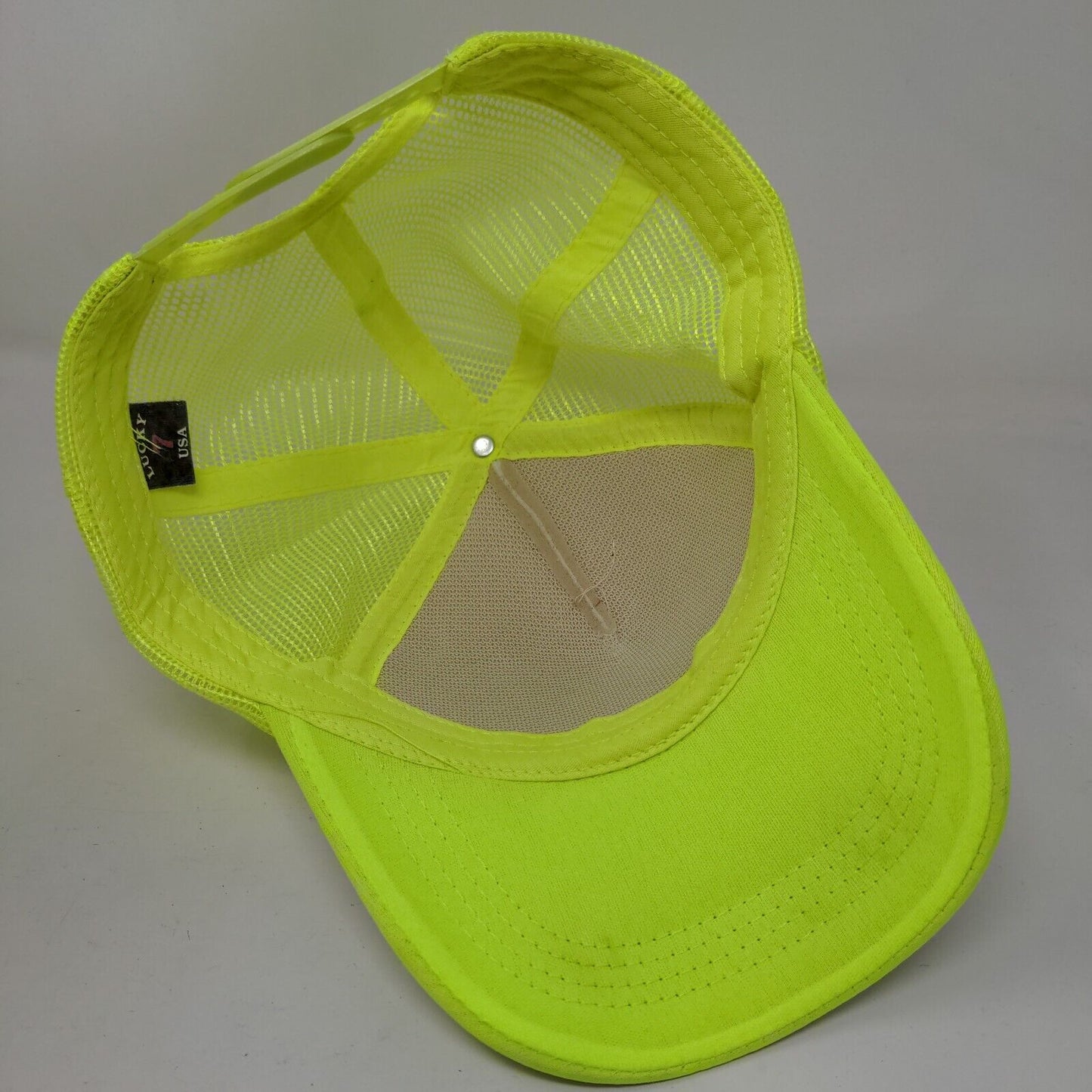 Bahamas Snapback Trucker Hat Green One Size Adjustable Mesh Back Lucky 7 USA