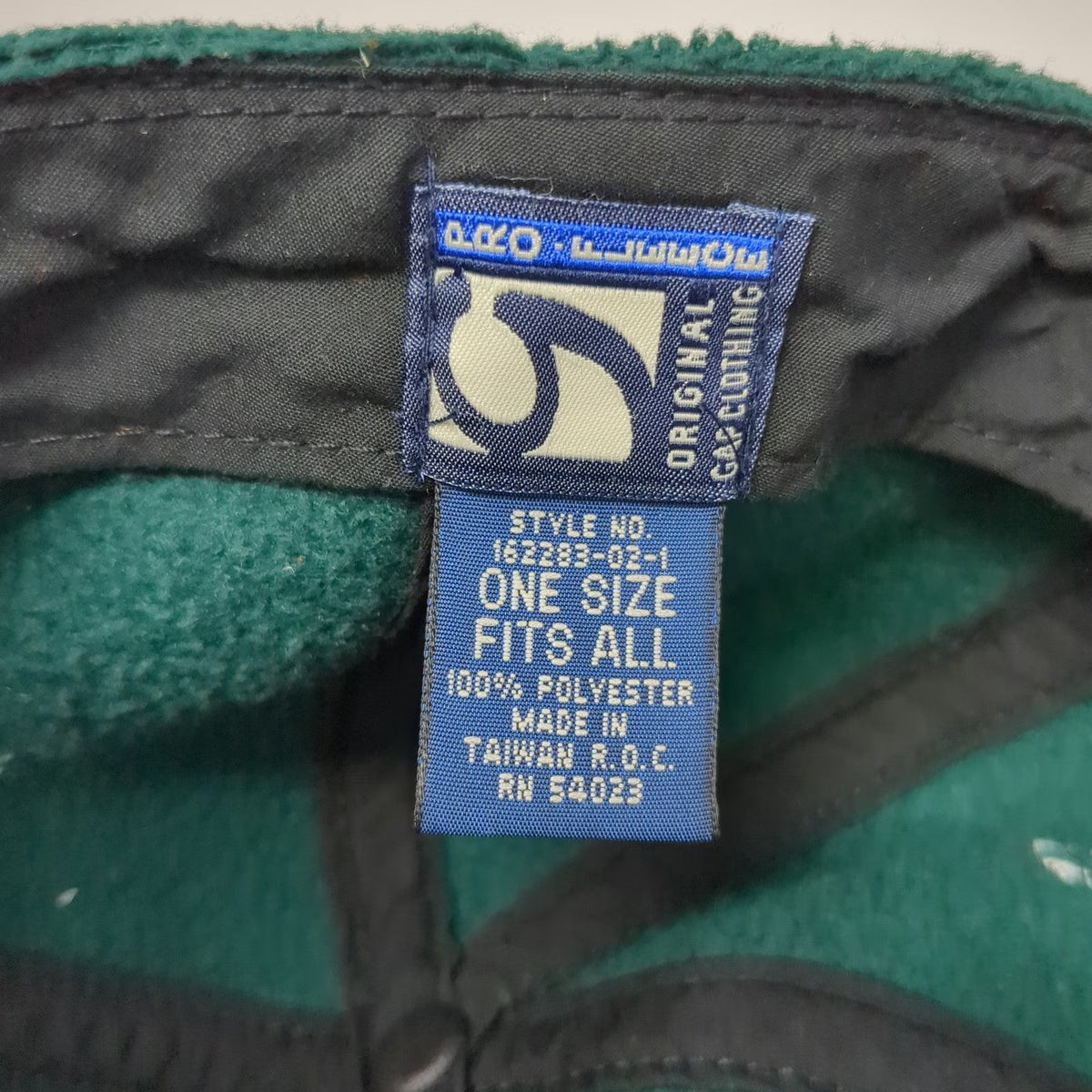 Gap Green Fleece Baseball Cap One Size Adjustable Strap Blank Soft Crown Hat