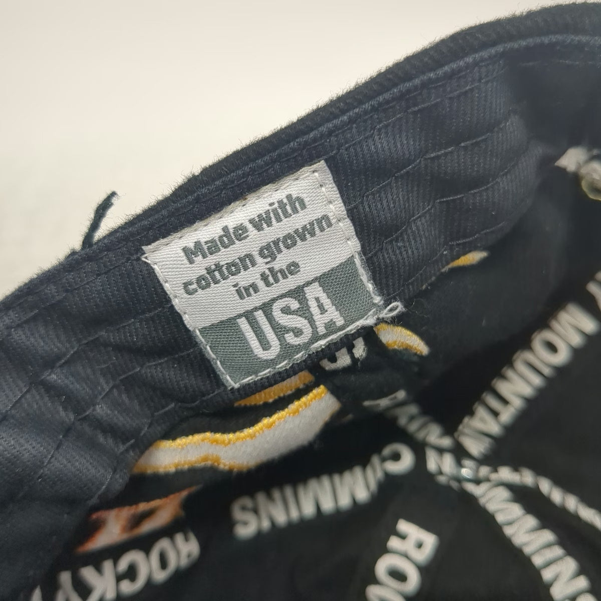 Colorado River Baseball Cap Black One Size Cummins Flame Rocky Strapback USA Hat