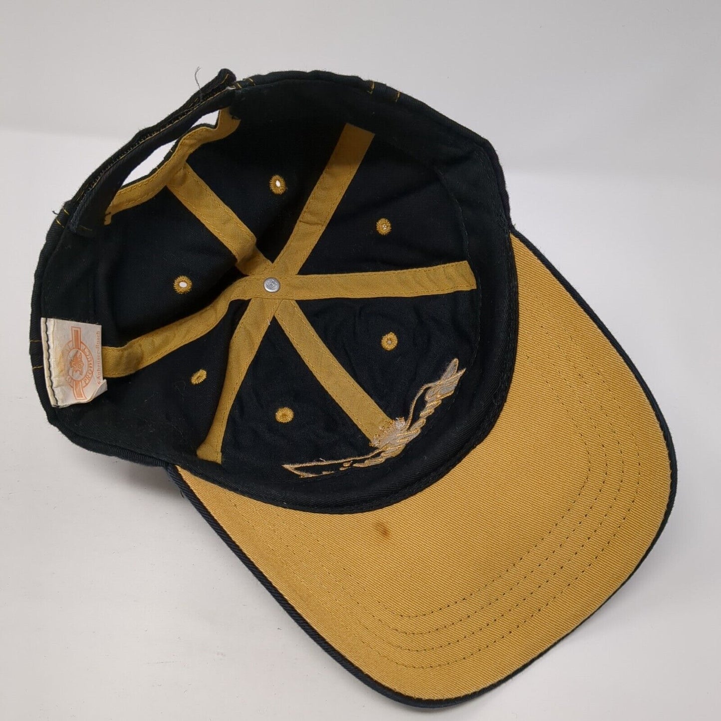 Budweiser Strapback Hat Black One Size Adjustable Embroidered 6 Panel Cotton