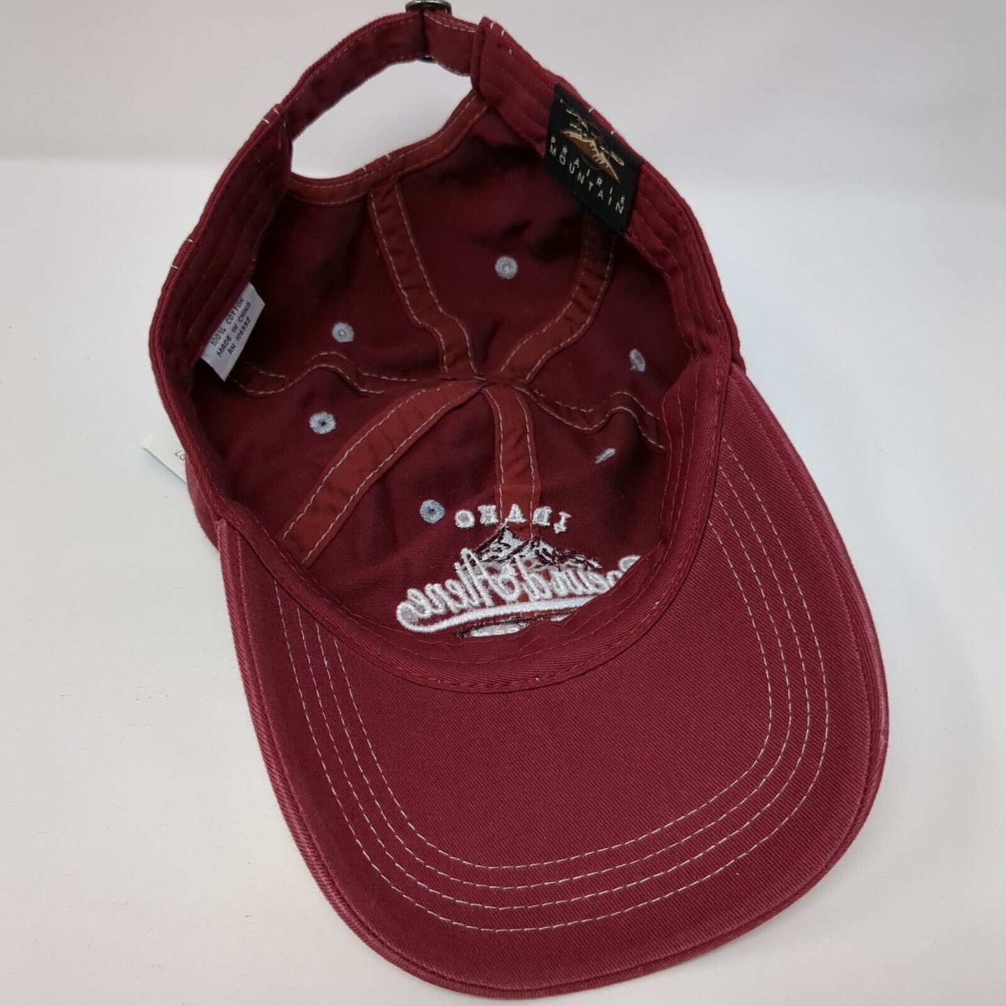 Idaho Coeur d'Alene 1887 Slideback Hat Red Large Embroidered W/Tags