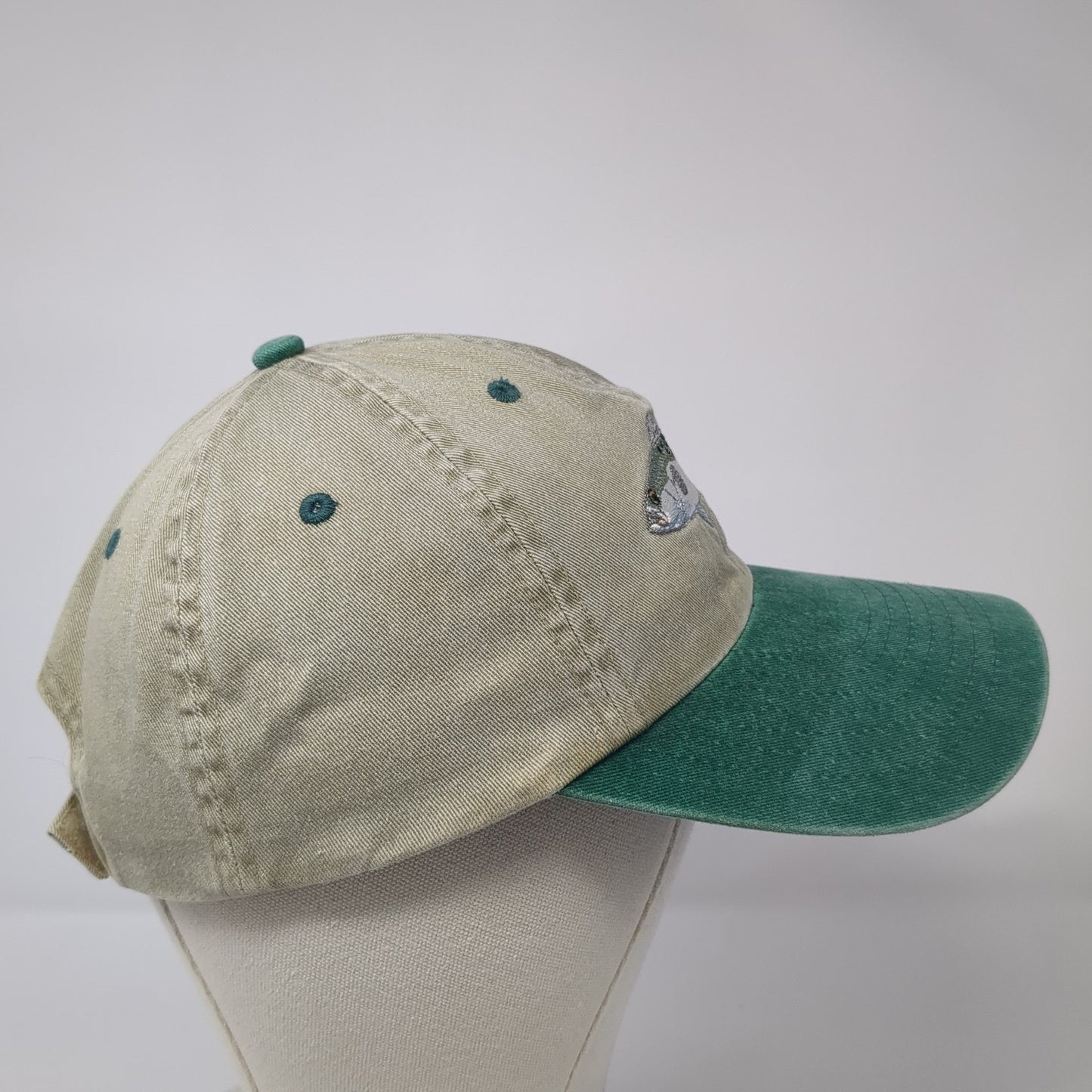Fish Strapback Hat Multi One Size Embroidered Colorblock Outdoor 6 Panel