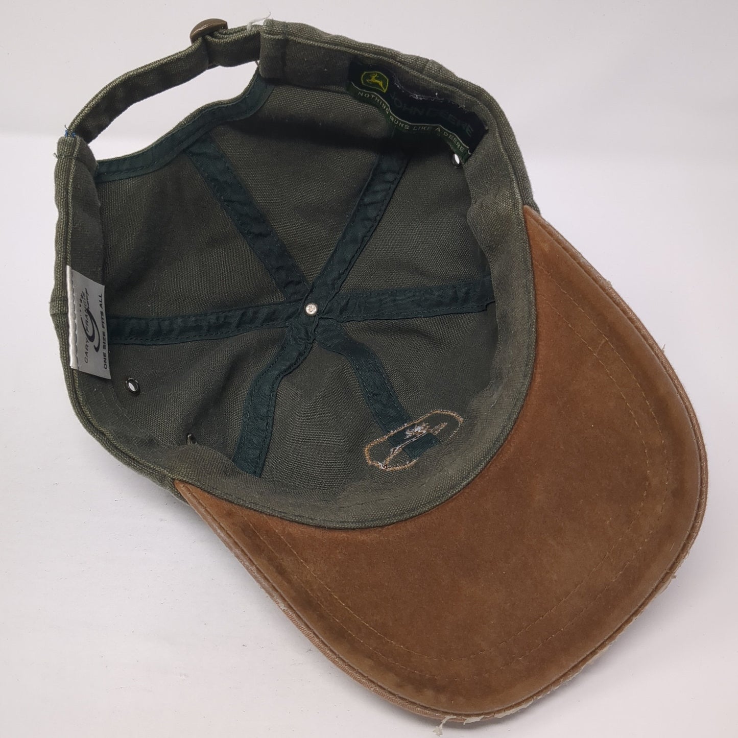 John Deere Slideback Hat Multi One Size Embroidered Logo Colorblock