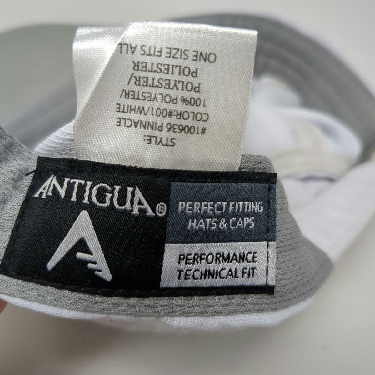 Antigua Baseball Cap White One Size Maugel Architects Performance Strapback Hat