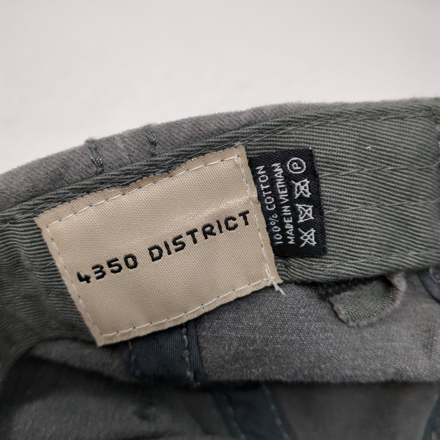 Weekend Vibes Strapback Hat Gray One Size 4350 District Distressed