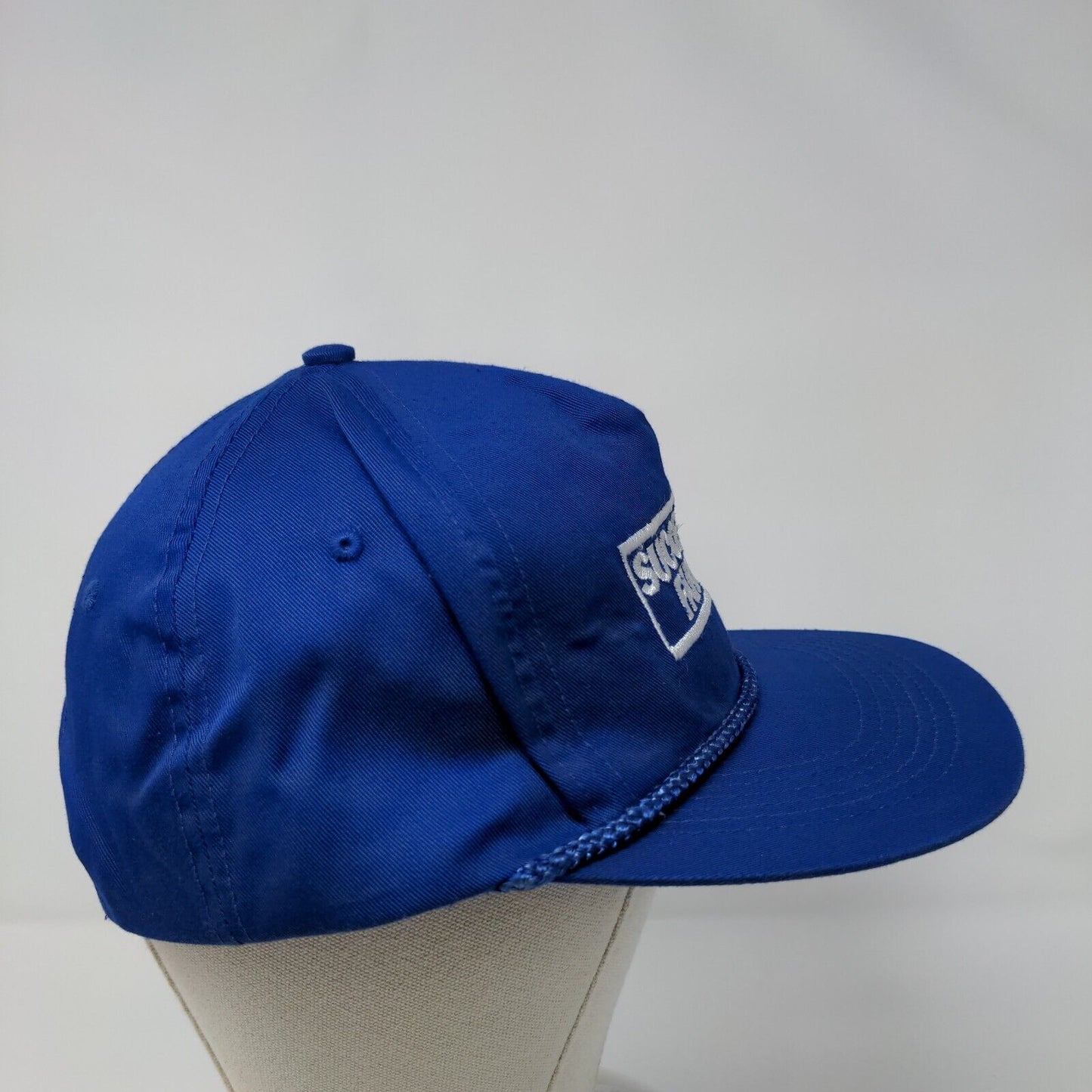 Successful Farming Snapback Hat Blue One Size Adjustable Embroidered Rope