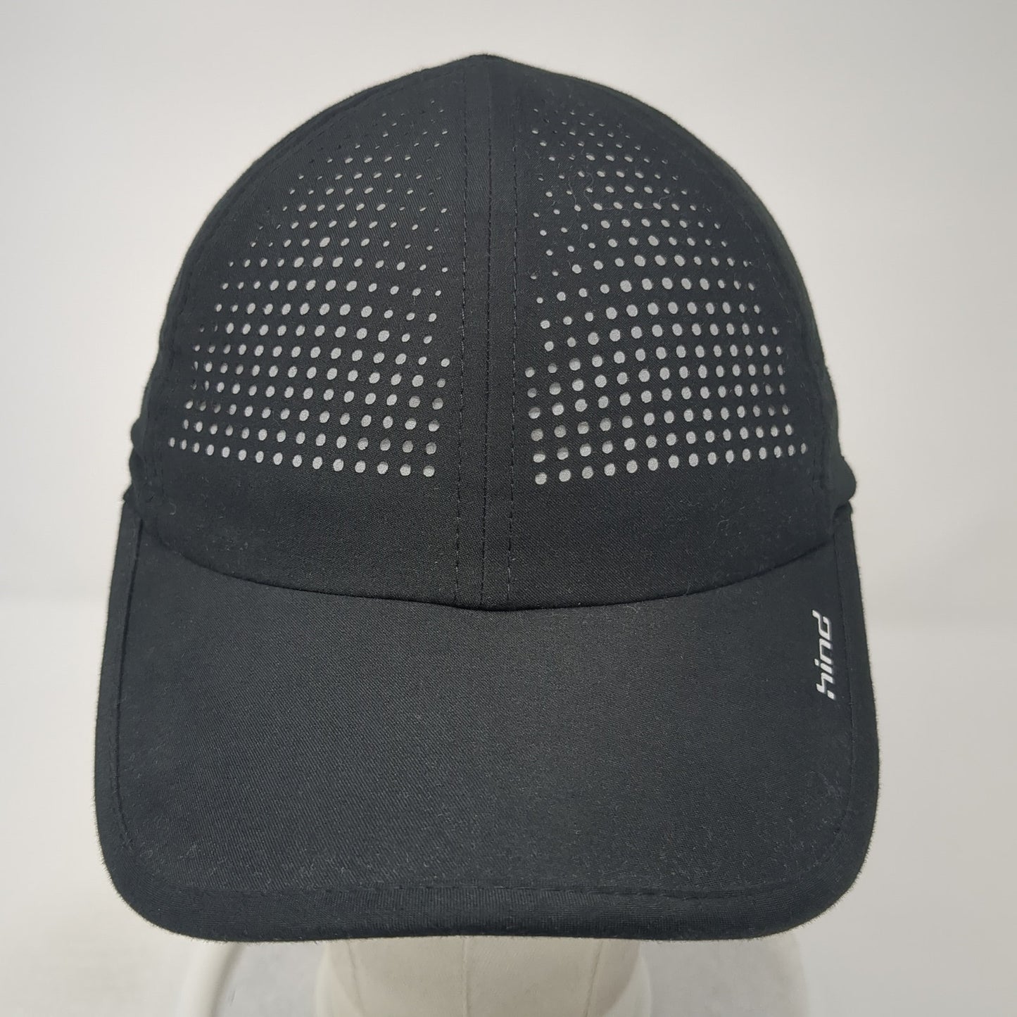 Hind Strapback Hat Black One Size Solid Adjustable Laser Cut Outdoor