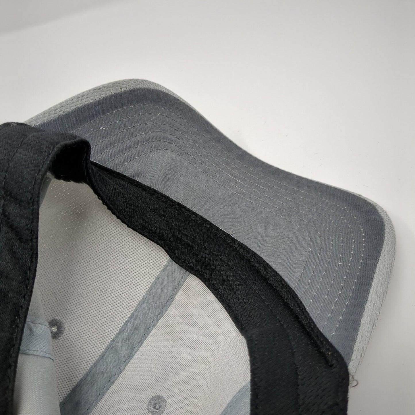Starter Dri-Star Fitted Hat Gray One Size Embroidered Lightweight 6 Panel Blank
