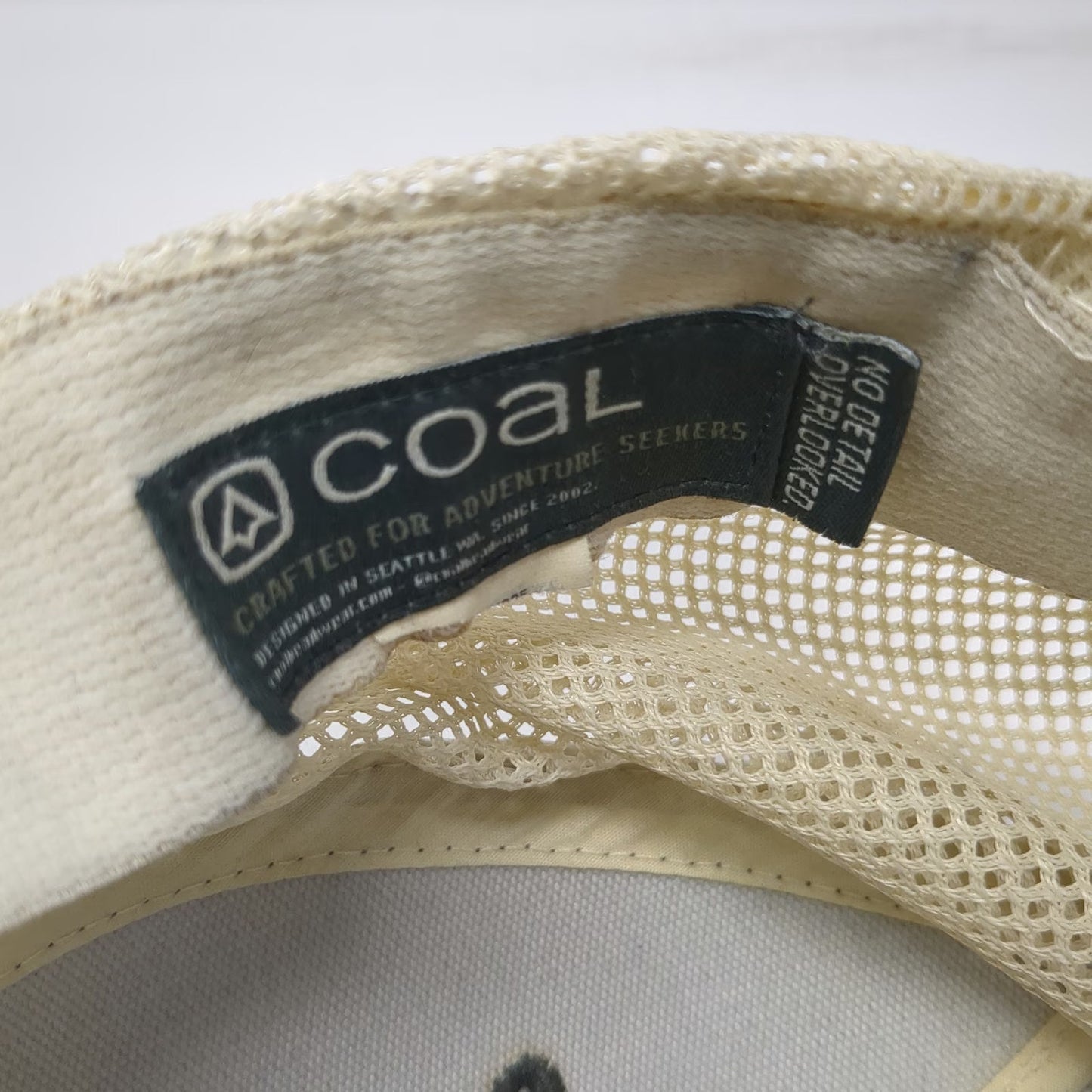 Coal Trucker Hat Gray White One Size Mountain Patch Mesh Snapback Night Scene