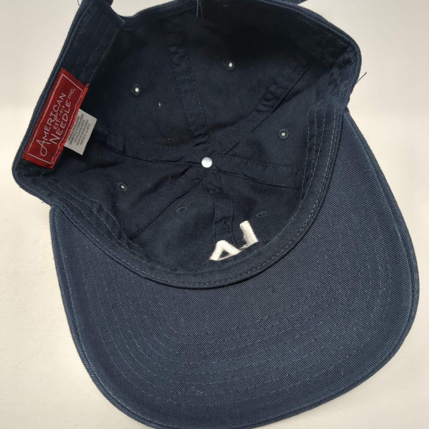 LA Slideback Hat Blue One Size Adjustable Embroidered American Needle