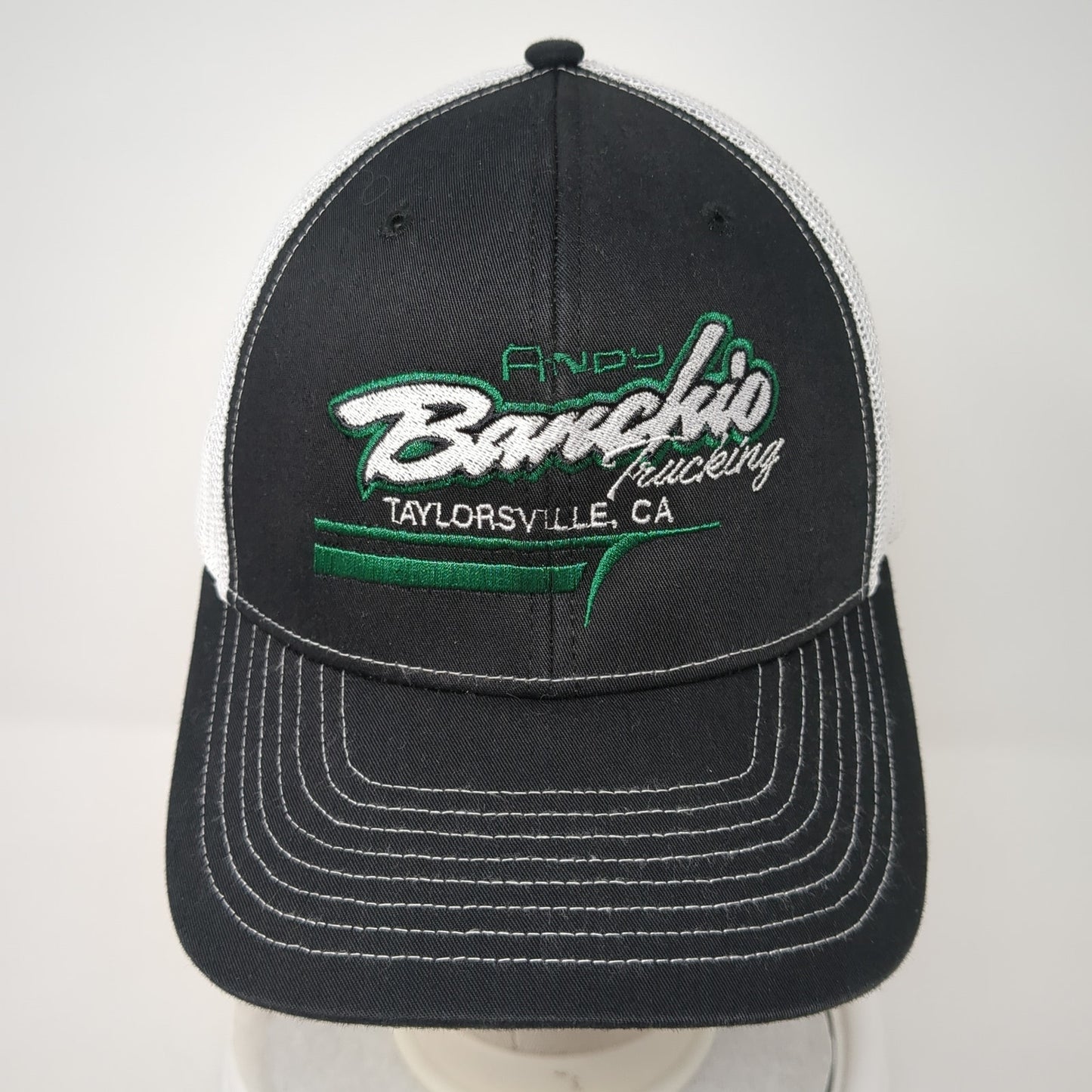 Andy Banchio Trucking Taylorsville CA Snapback Trucker Hat Black OS Richardson