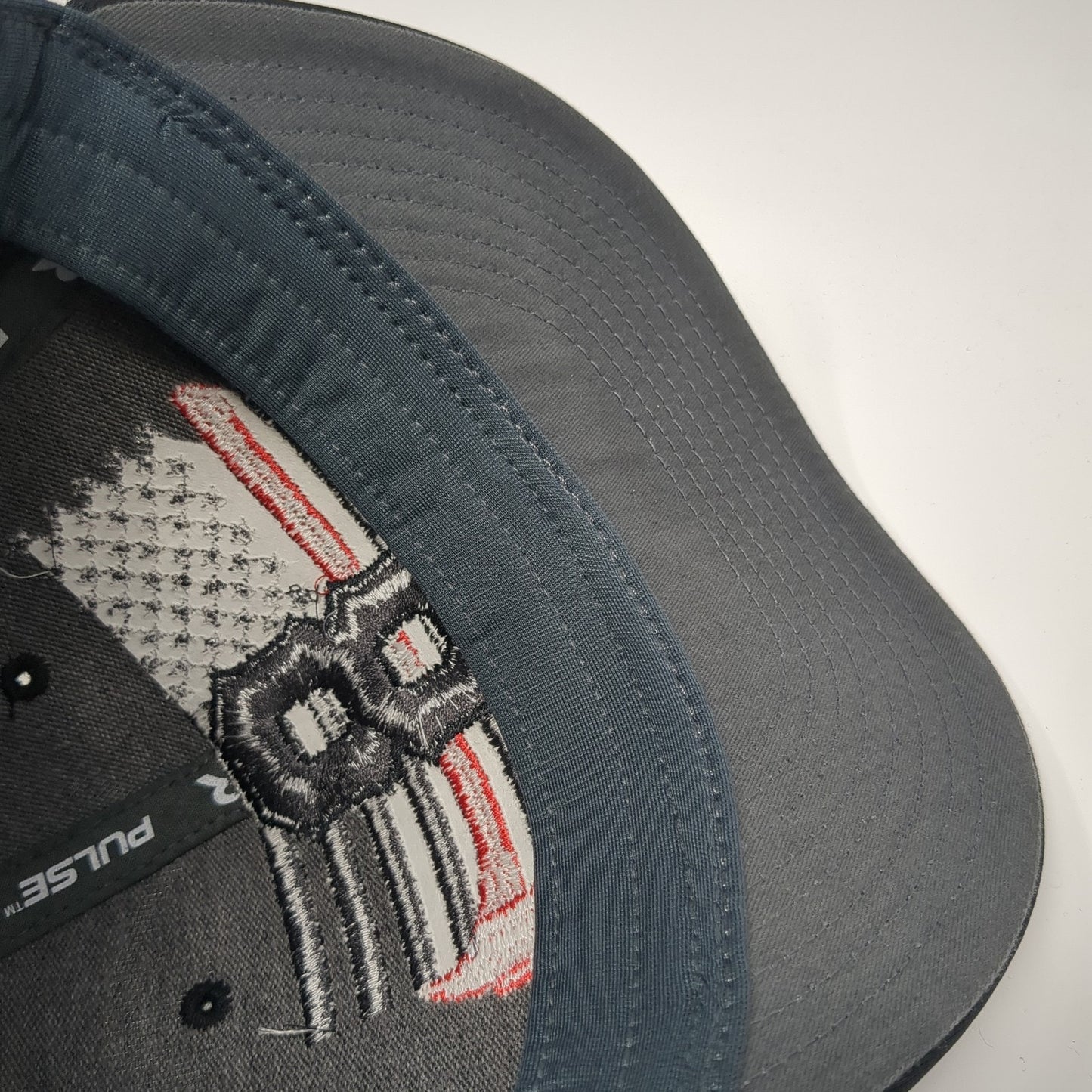 Firefighters American Flag #8 Fitted Baseball Cap Black M Patriotic Richardson