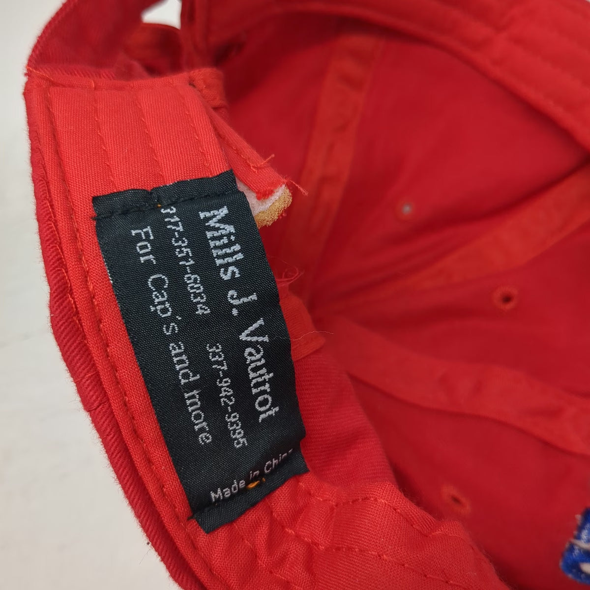 Mills J. Vautrot Ranger Directional Drilling Hat Red One Size Baseball Cap