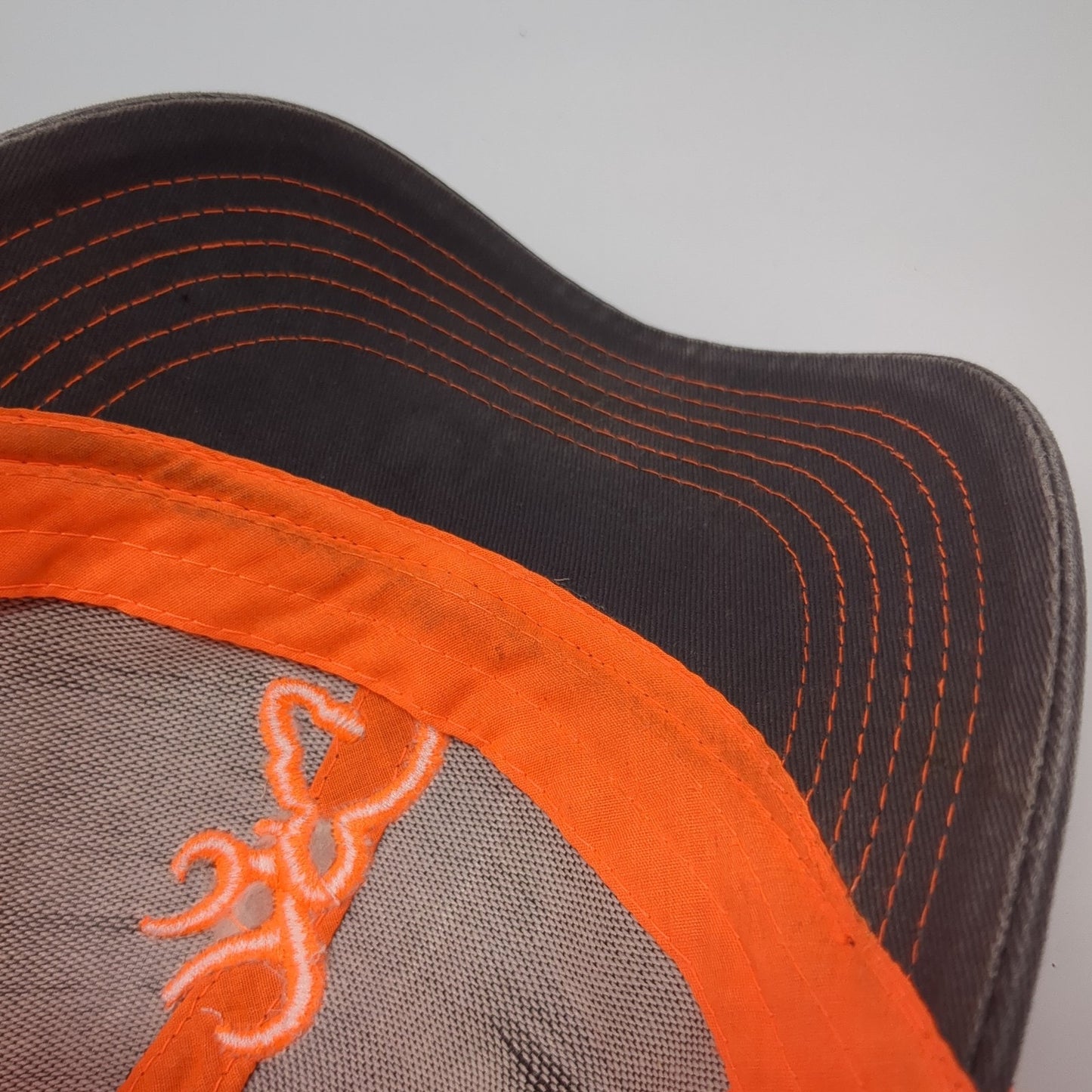 Browning Snapback Trucker Hat Multi One Size Embroidered Logo Mesh Back