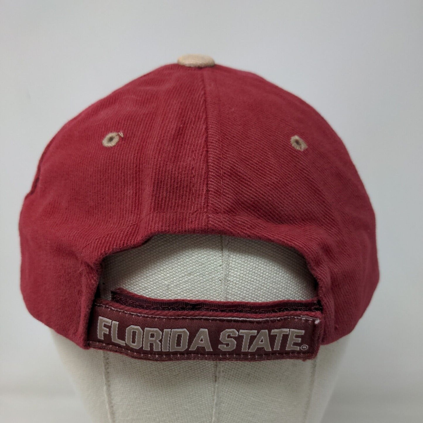 Team Pride Men's Strapback Hat Red Florida State Seminoles Embroidered Logo