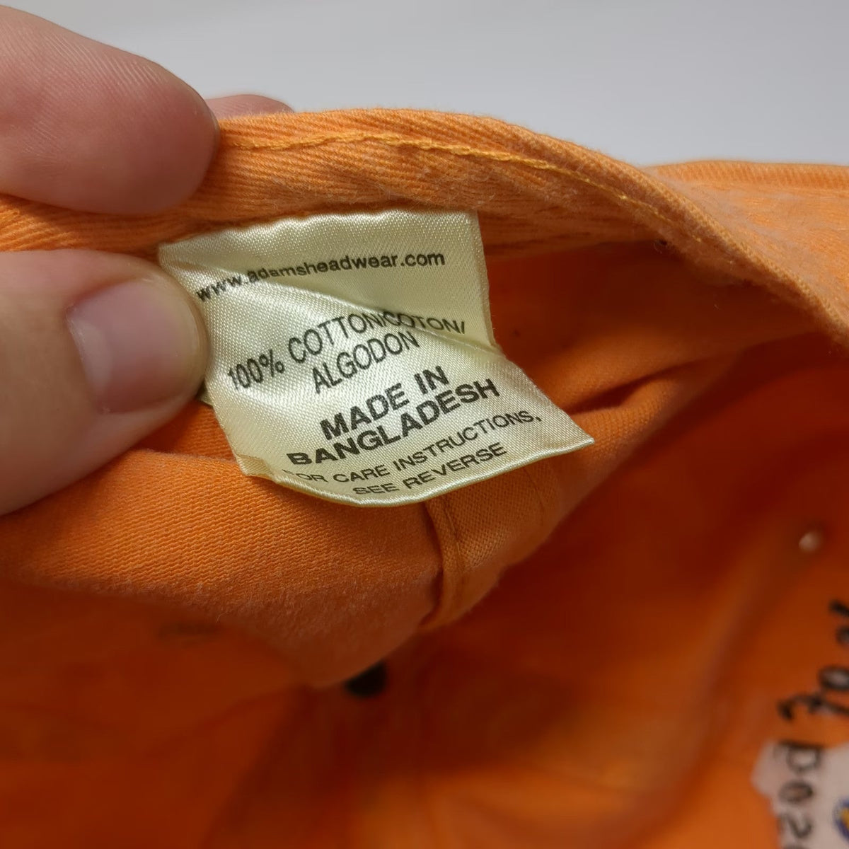 Adams Baseball Cap Orange One Size Alans of Boscawen Golf Scramble Bear NH Hat