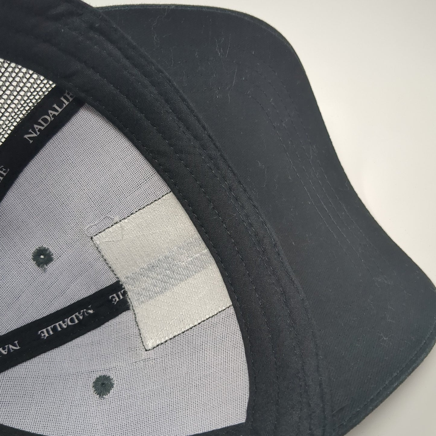 Nadalie USA Snapback Trucker Hat Black One Size Adjustable Mesh Back 6 Panel