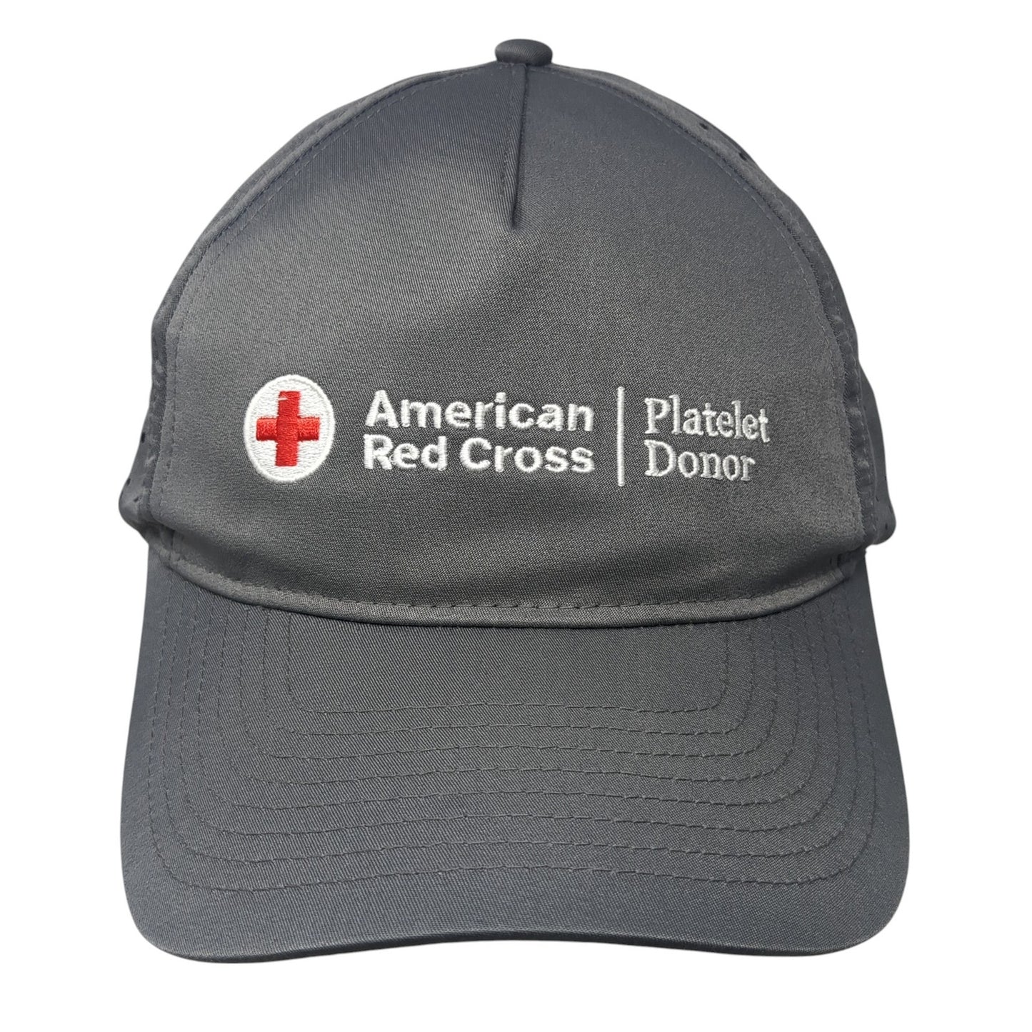 American Red Cross Platelet Donor Baseball Cap Gray OS Adjustable Embroidered