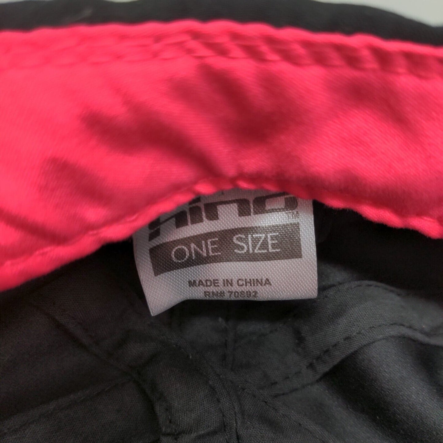 Hind Women's Strapback Hat Black Size OS Graphic Logo Spell Out