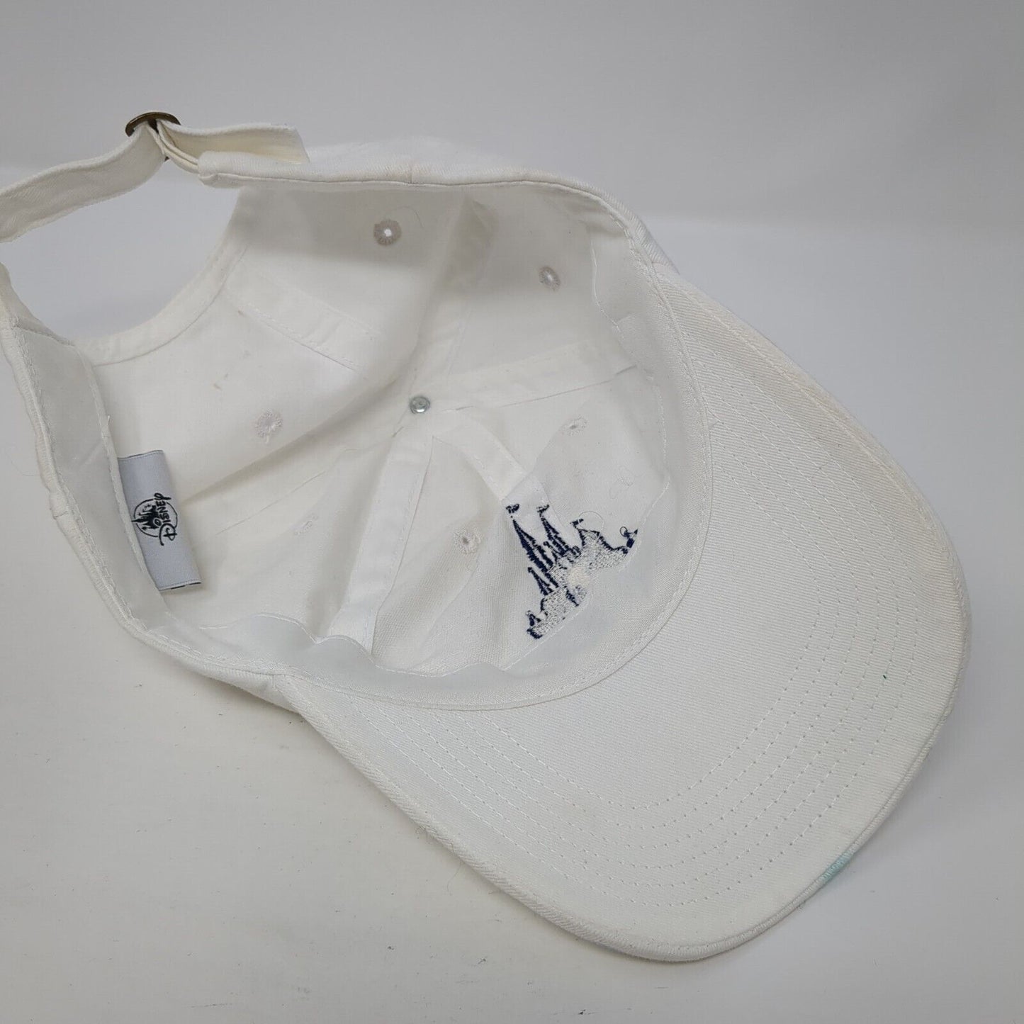 Walt & Mickey Silhouette Slideback Hat White One Size Adjustable Disney