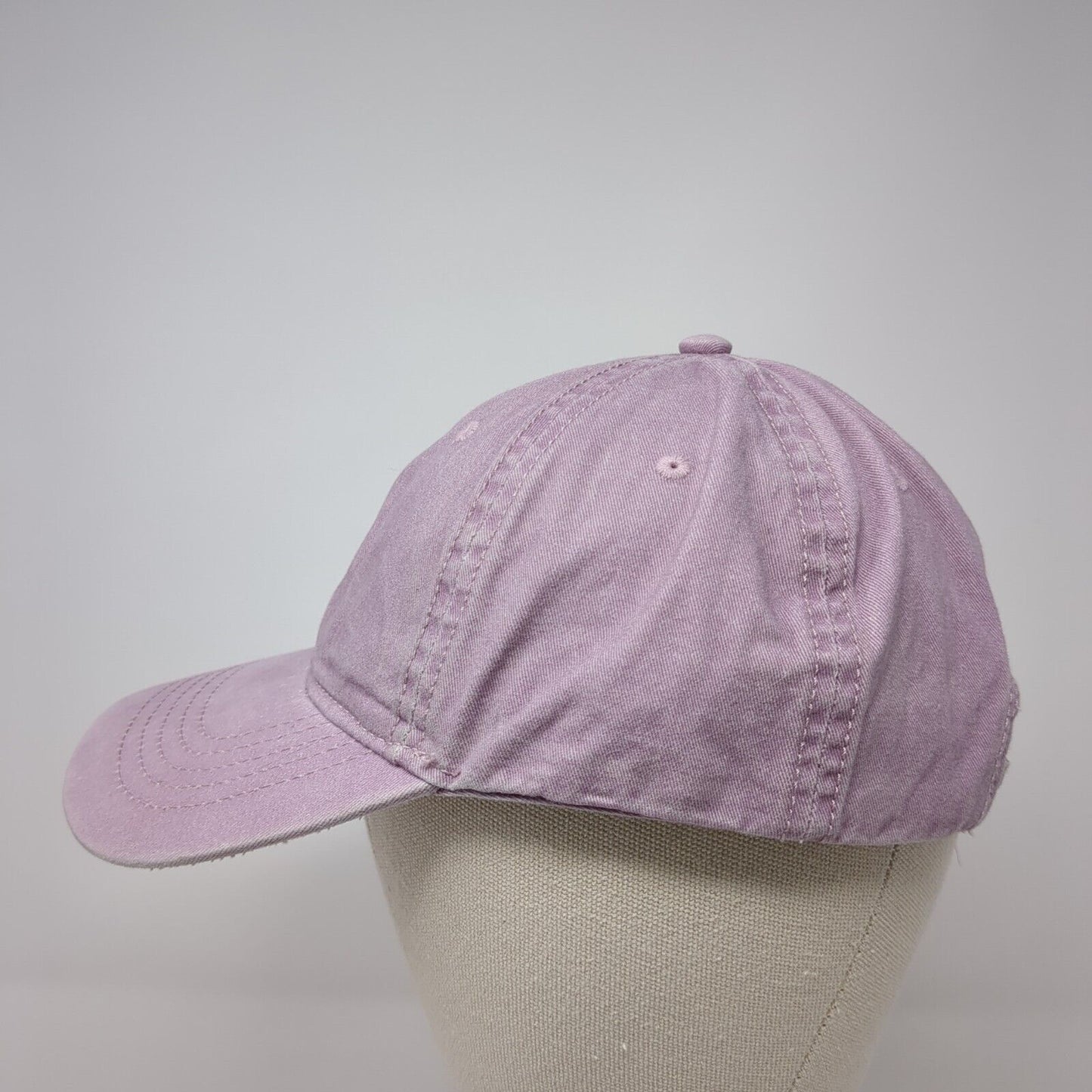 Unbranded Slideback Hat Purple One Size Adjustable Vented Holes 6 Panel Blank