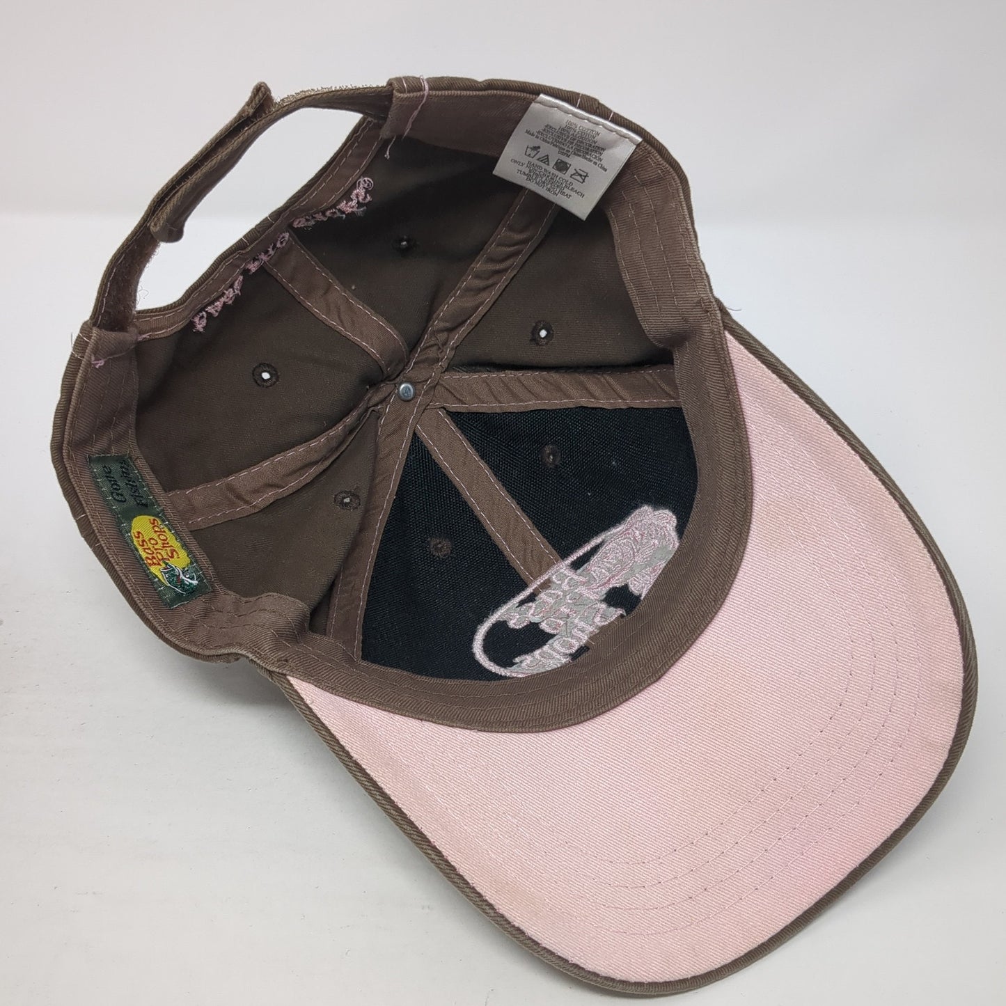 Bass Pro Shops Baseball Cap Brown One Size Adjustable Embroidered Gone Fishing