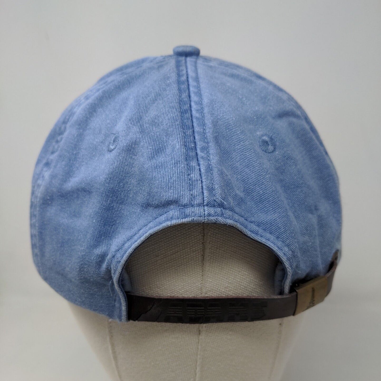 Adams Men's Slideback Hat Blue Adjustable Embroidered Soccer Company Logo Cotton