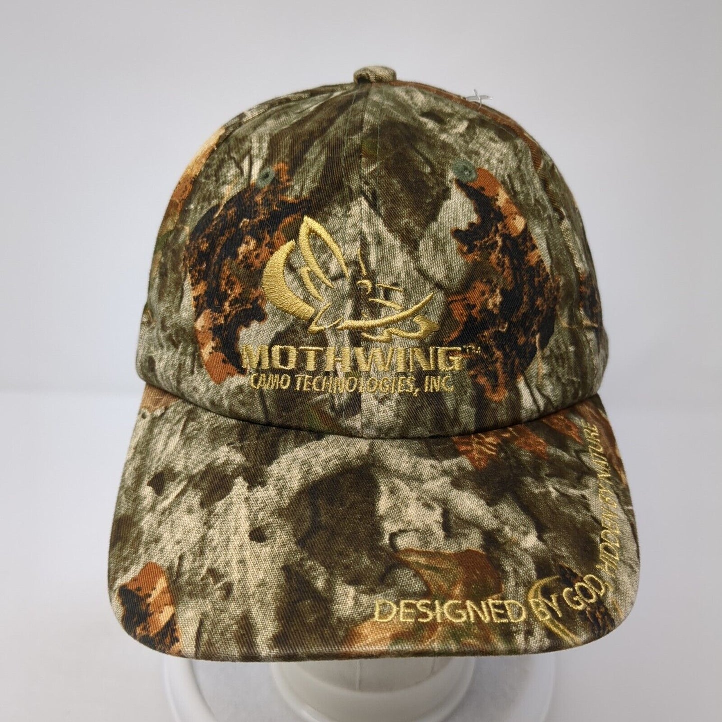 Mothwing Camo Technologies Inc Designed God Hidden Nature Strapback Hat Camo OS