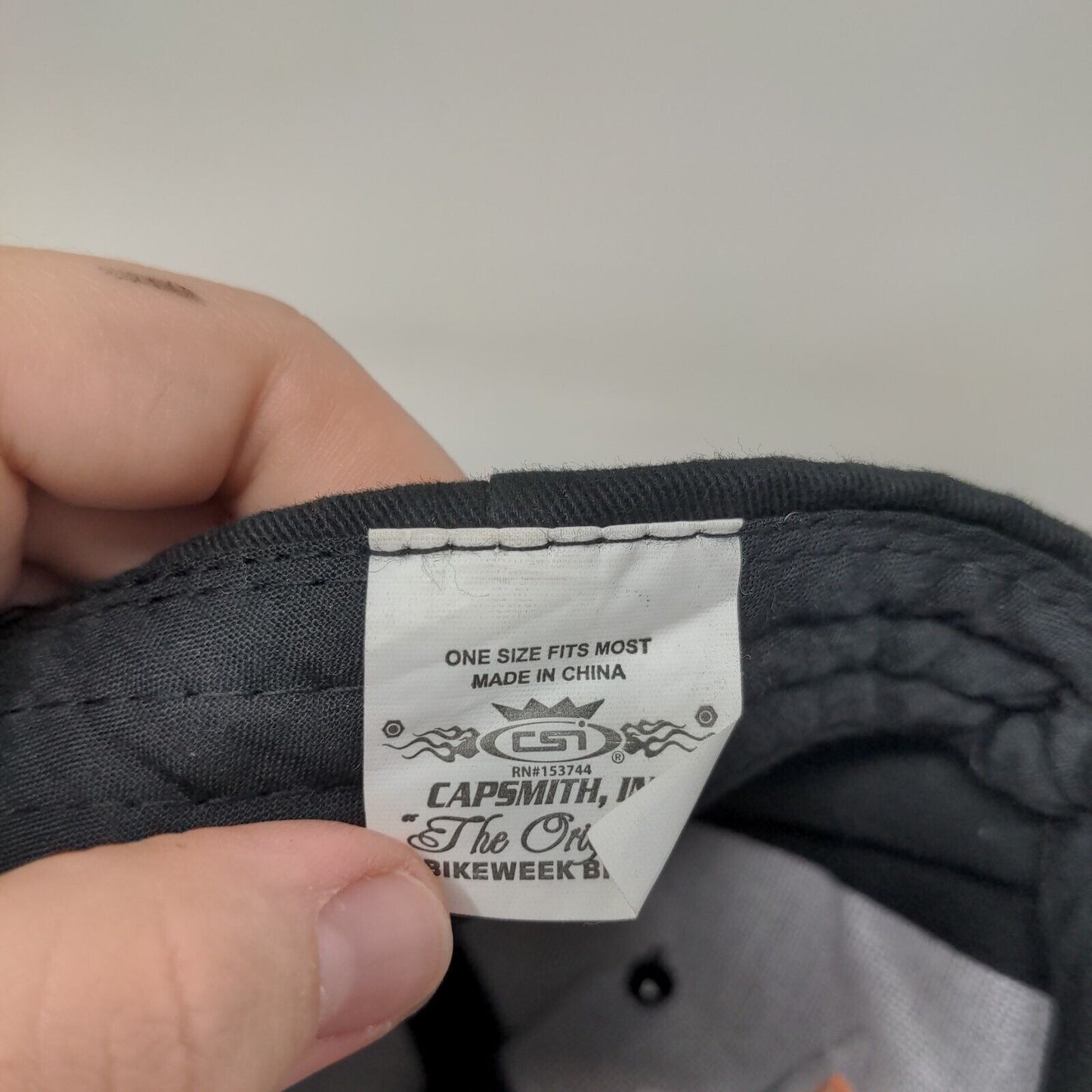 77th Annual Bike Week 2018 Strapback Hat Black OSFM Embroidered Capsmith