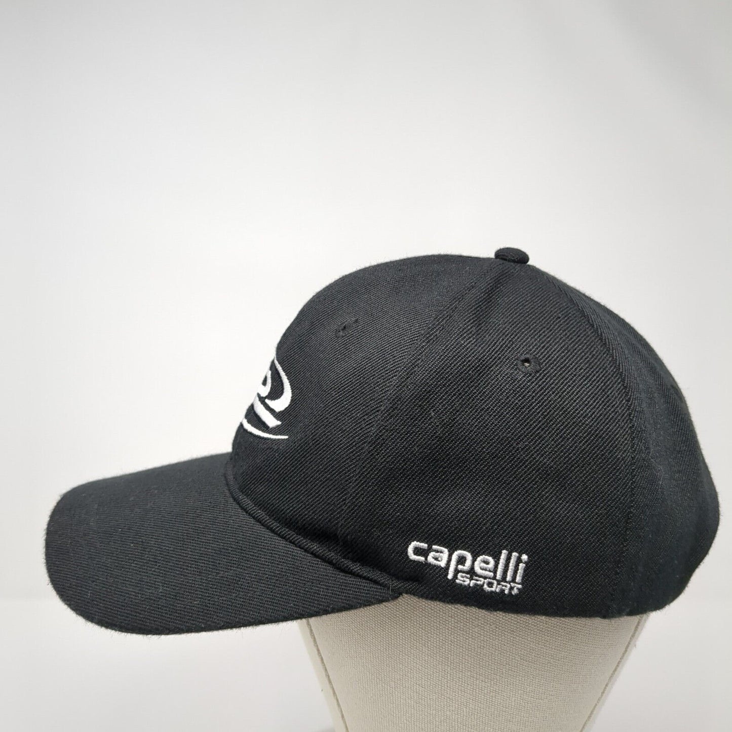 Capelli Sport Slideback Hat Black One Size Adjustable Embroidered