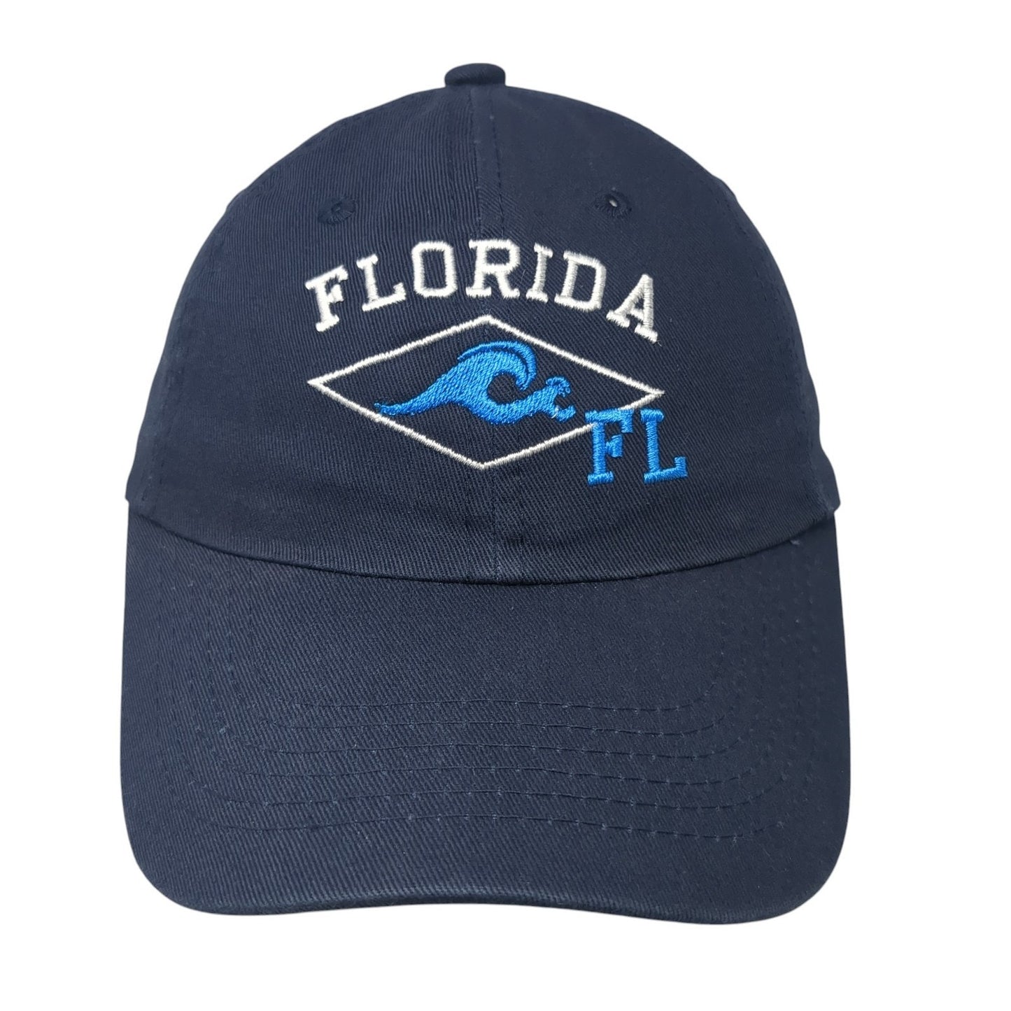 Florida FL Strapback Baseball Cap Blue OS Adjustable Embroidered DMR Classic