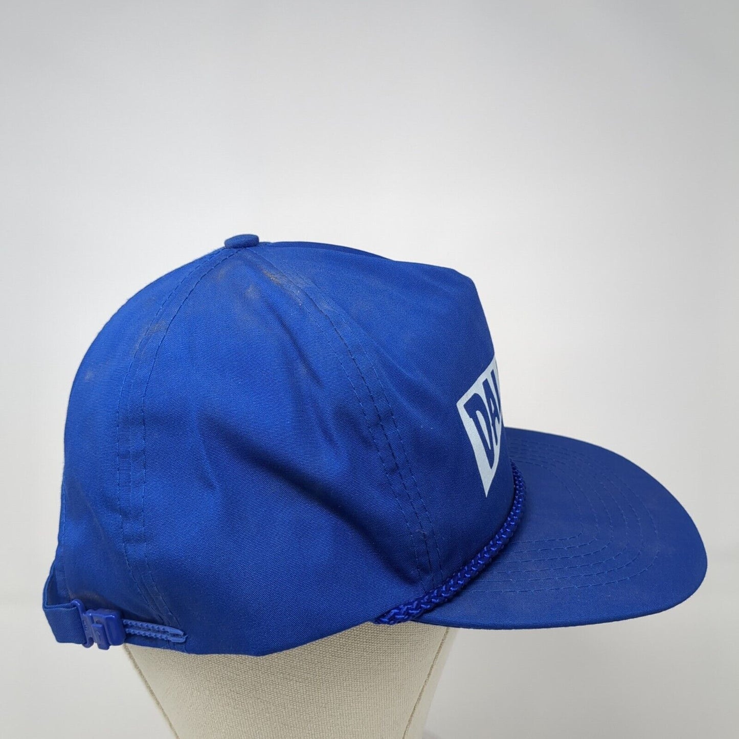 Dales Service Co Slideback Hat Blue One Size Adjustable 6 Panel Rope Otto
