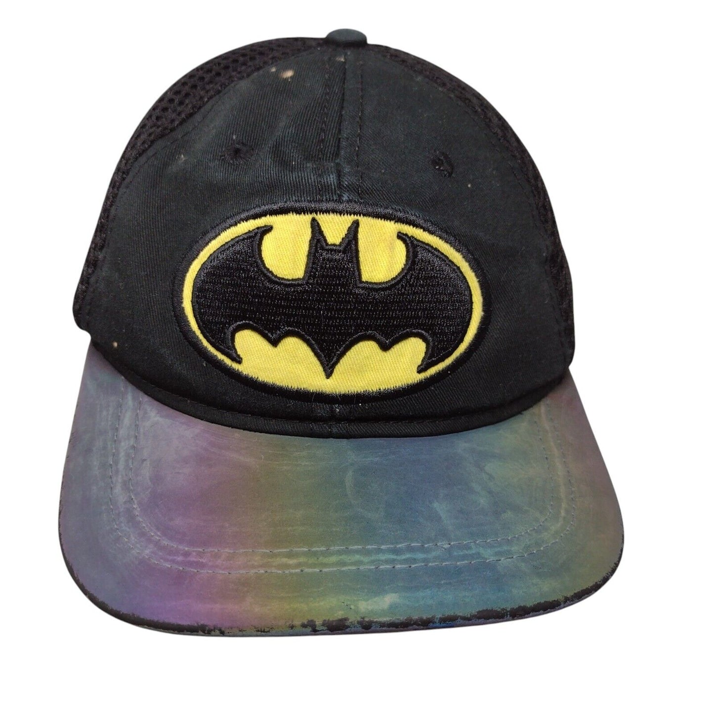 Batman Snapback Mesh Back Hat Multicolor OSFM Embroidered Superhero