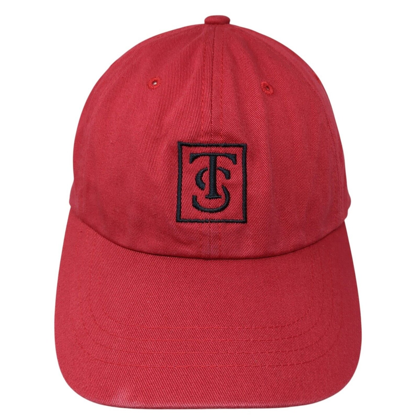 TS Slideback Hat Red One Size Adjustable Embroidered The Classics Yupoong Cotton