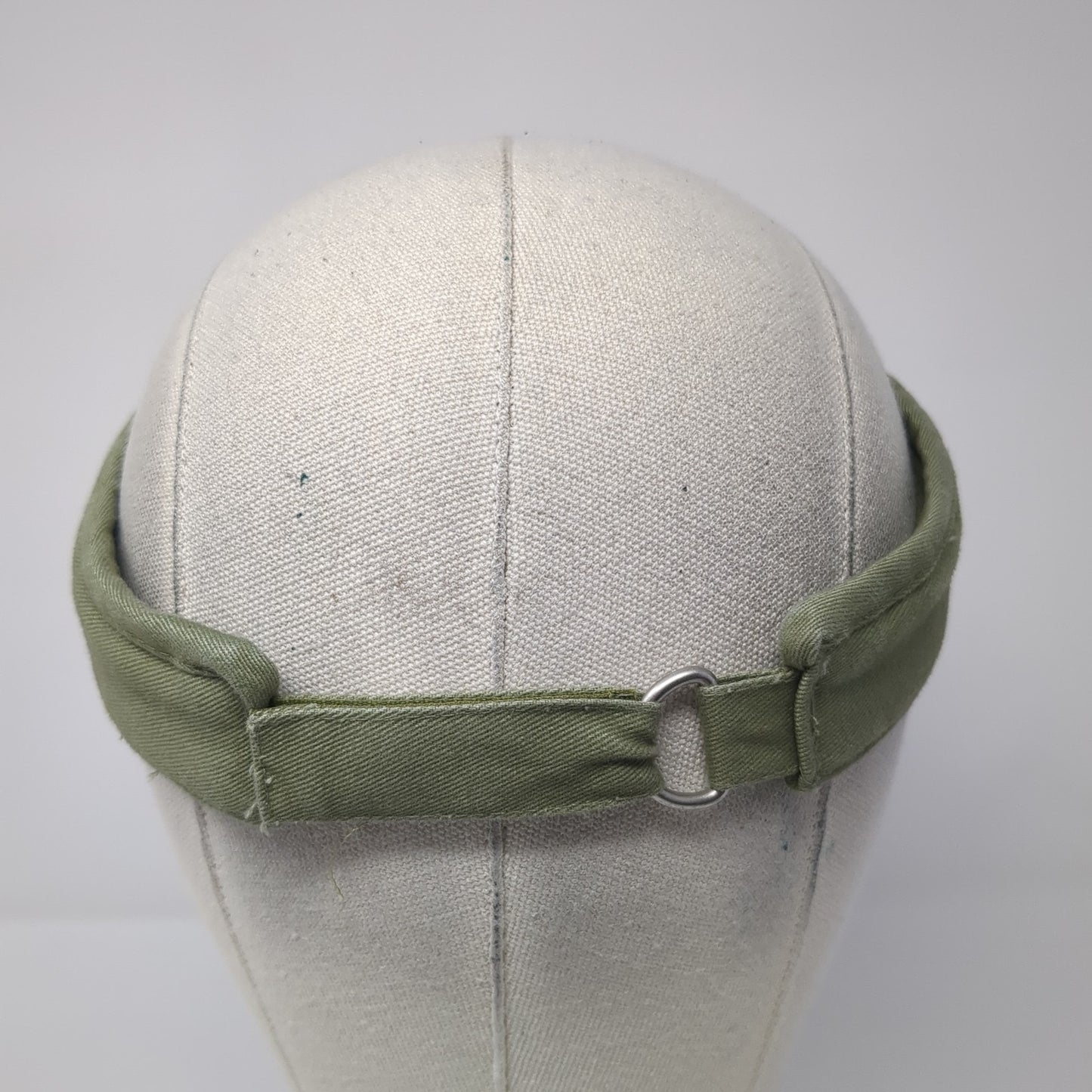 Unbranded Strapback Visor Hat Solid Green One Size Outdoor Adjustable Blank