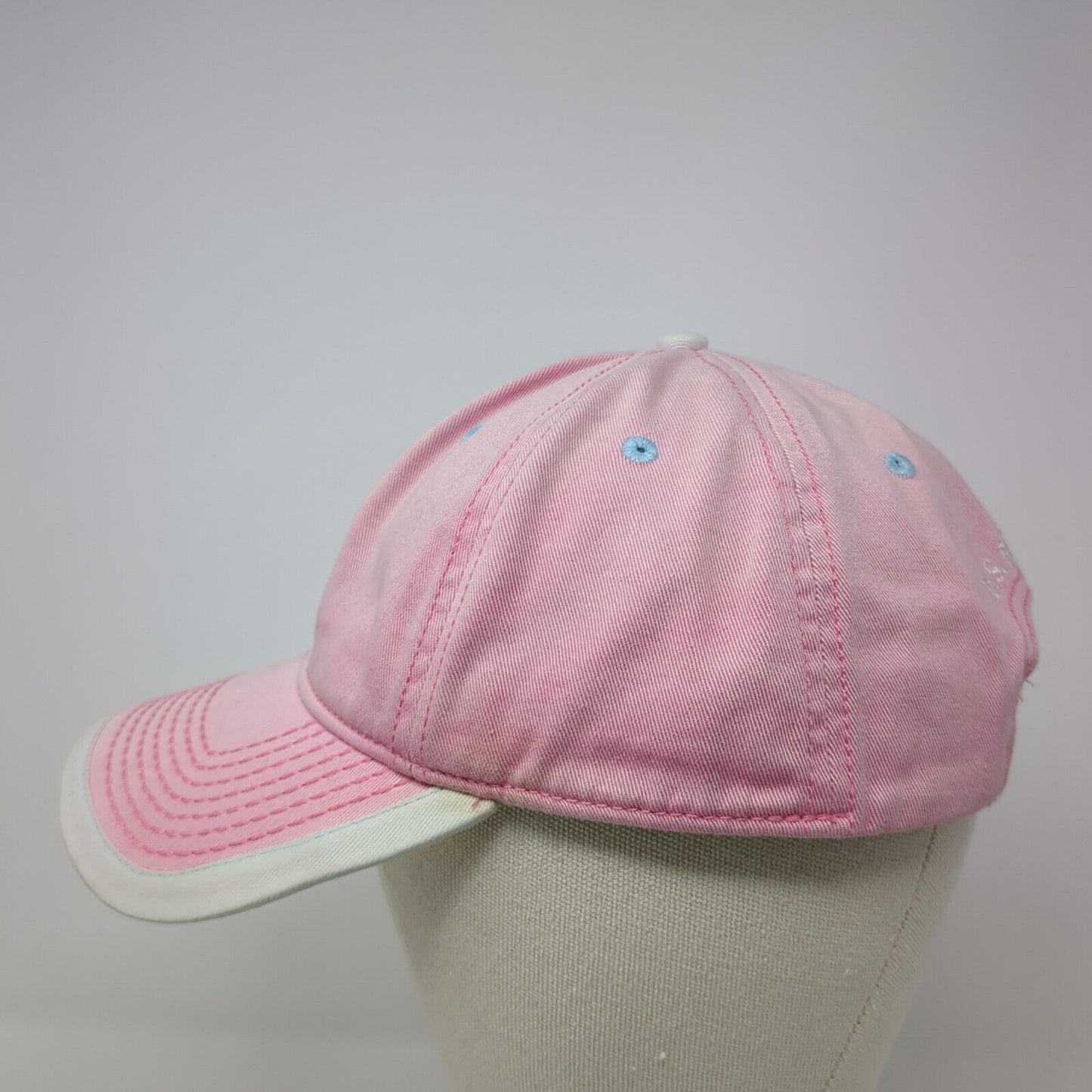 US Polo Assn Slideback Hat Pink One Size Adjustable Embroidered 6 Panel Cotton