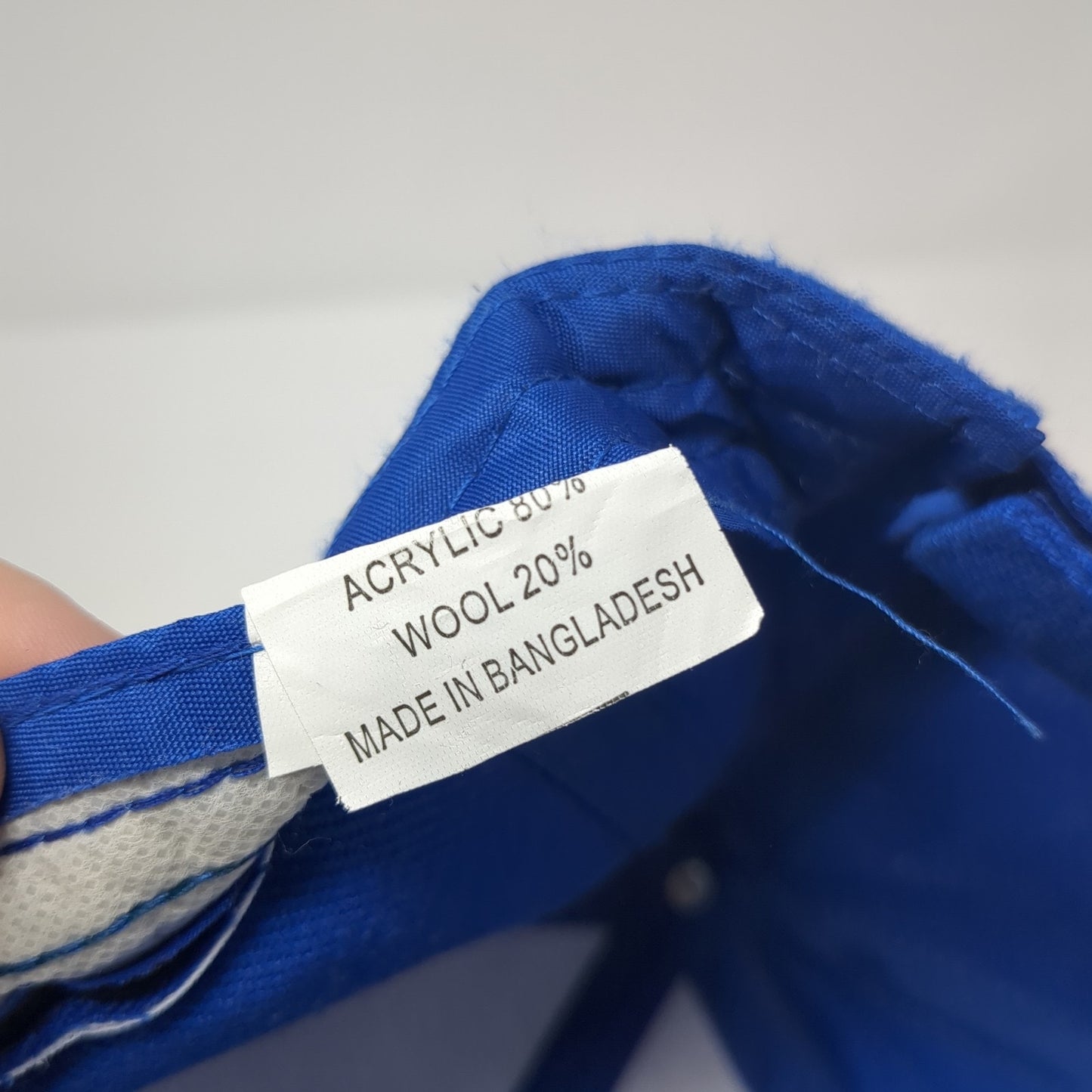 Unbranded Strapback Hat Solid Blue One Size Adjustable Blank Casual